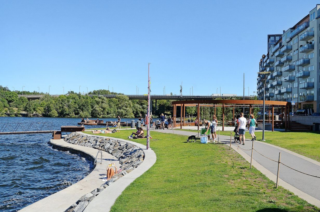 Omgivningar - strandpromenaden Hornsbergs Strand