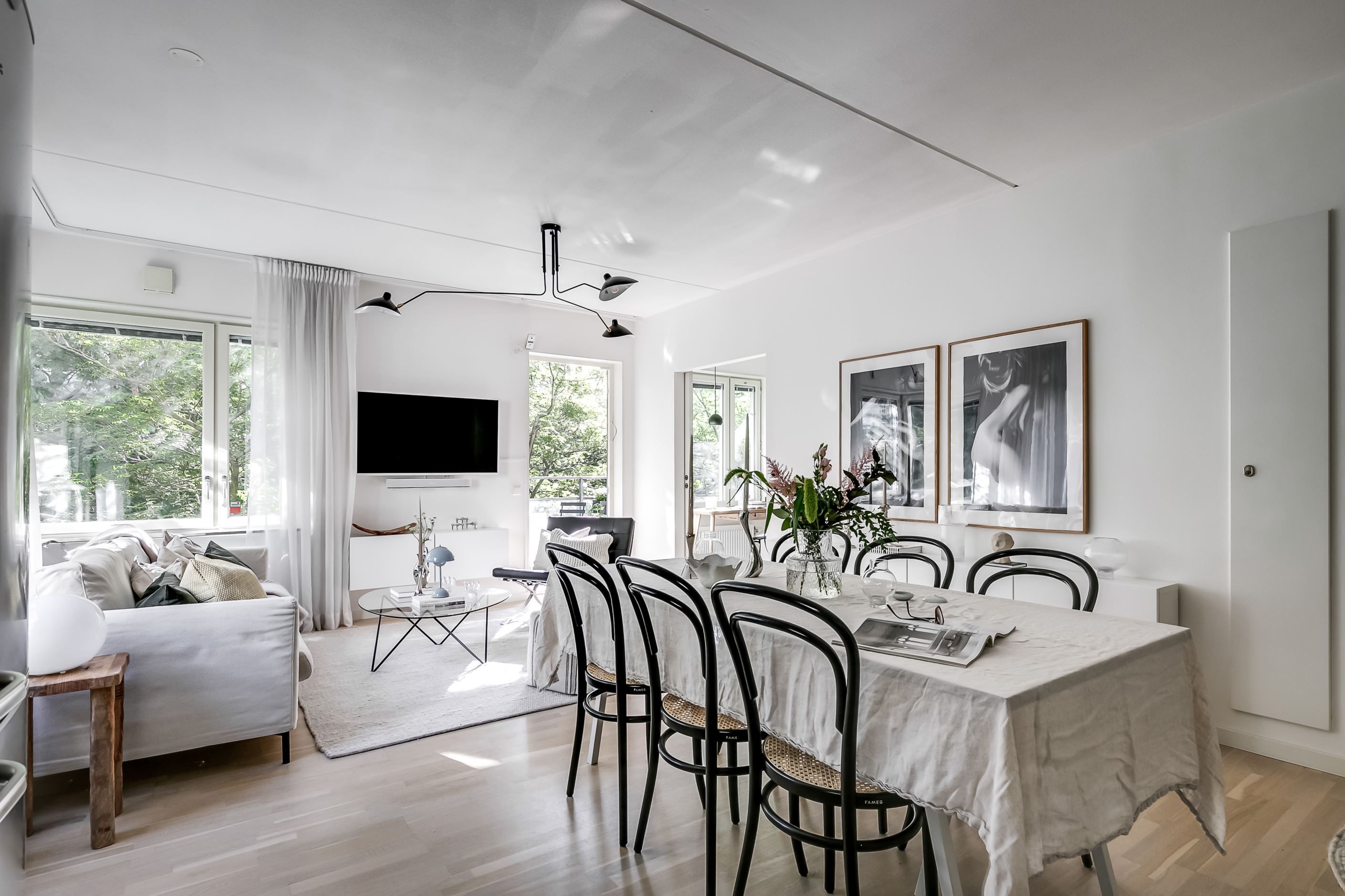 Referensbild på likadan lägenhet med två sovrum