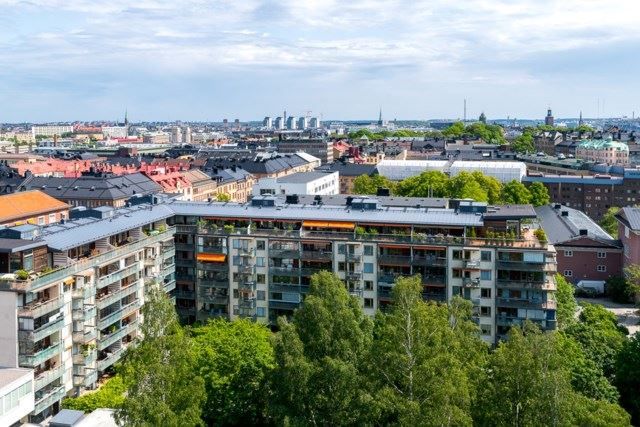 Utsikt mot huset