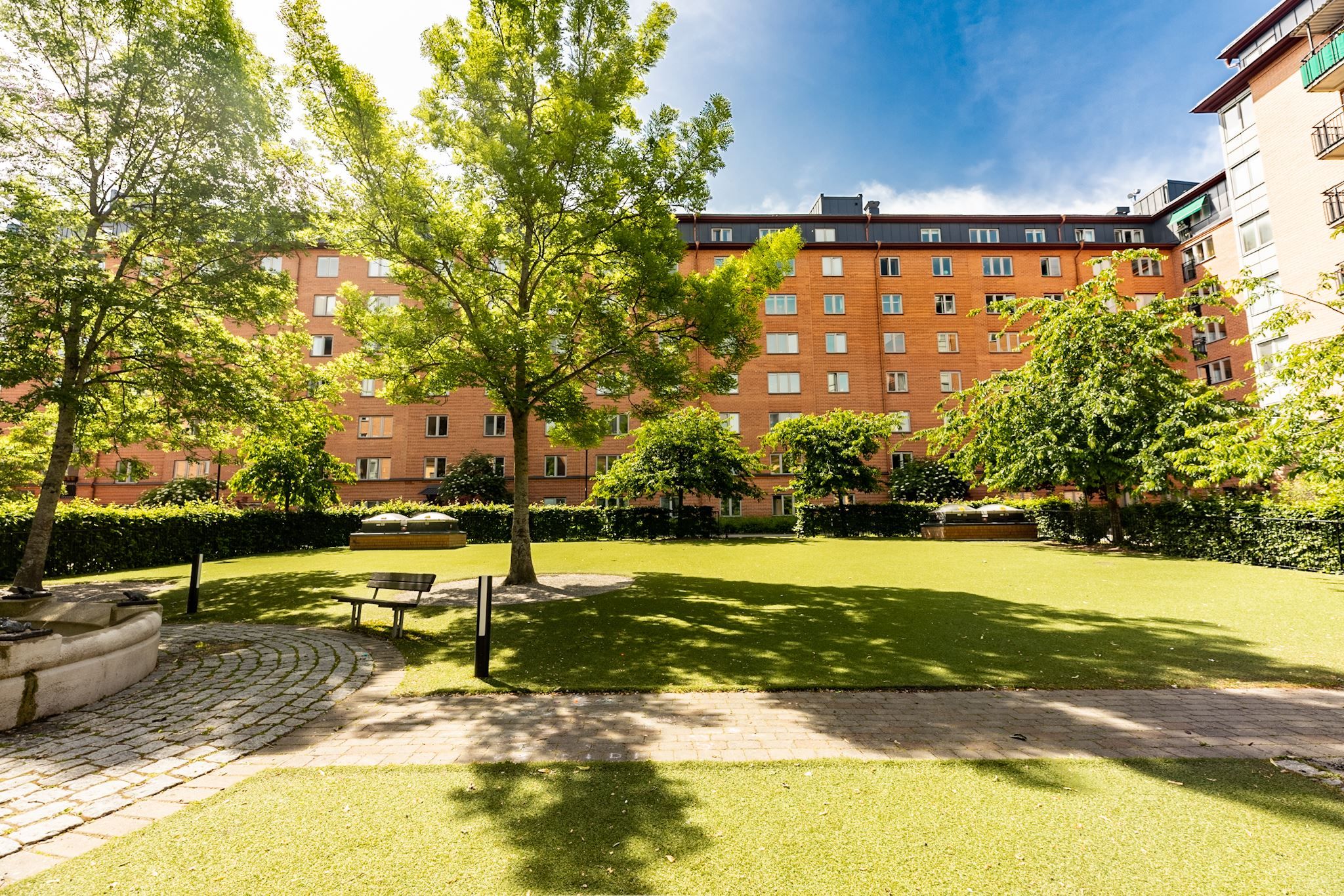 Föreningens härliga innergård