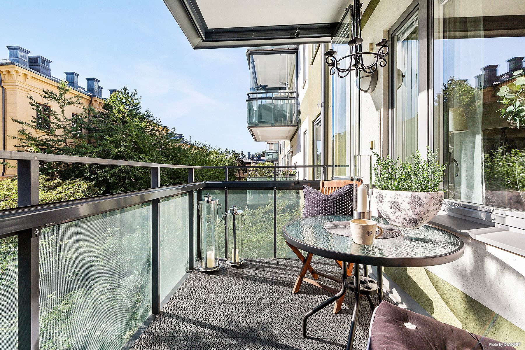 Generös balkong med lugnt läge mot gården