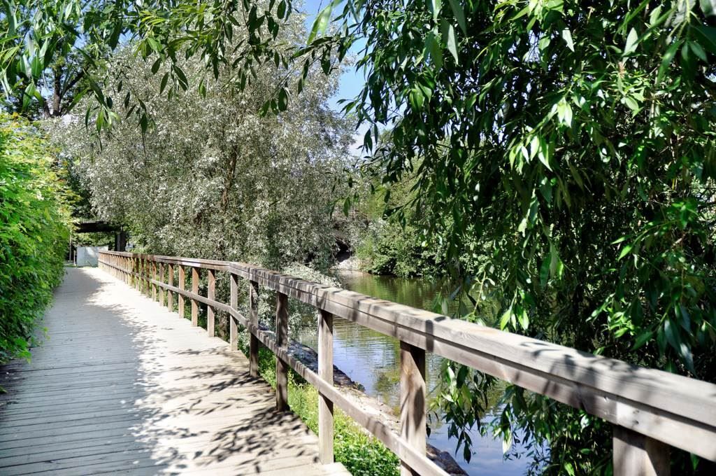 Lågupplöst Lilla Essingen - promenadstråk