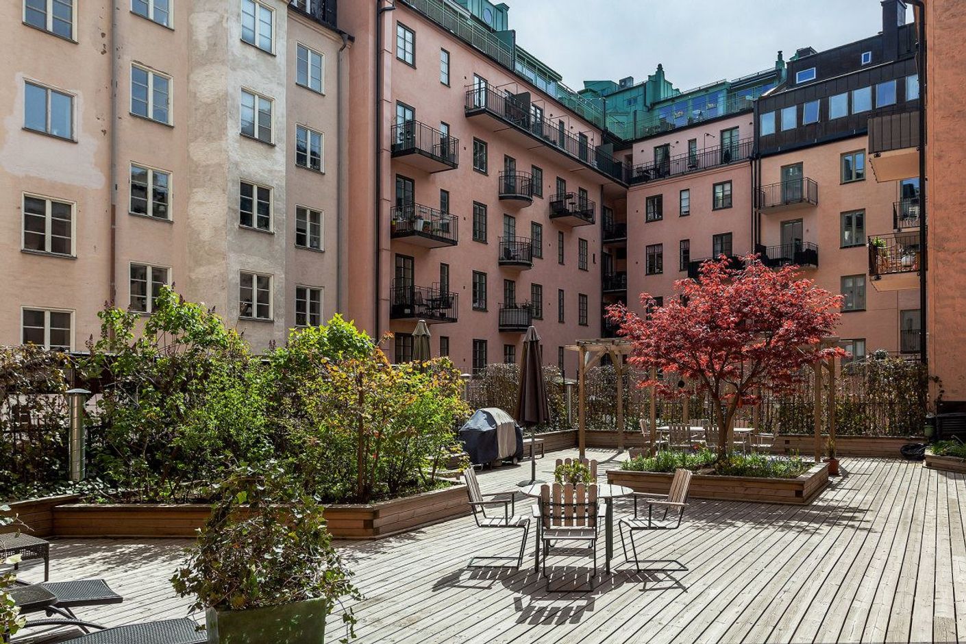 Föreningens mysiga innergård