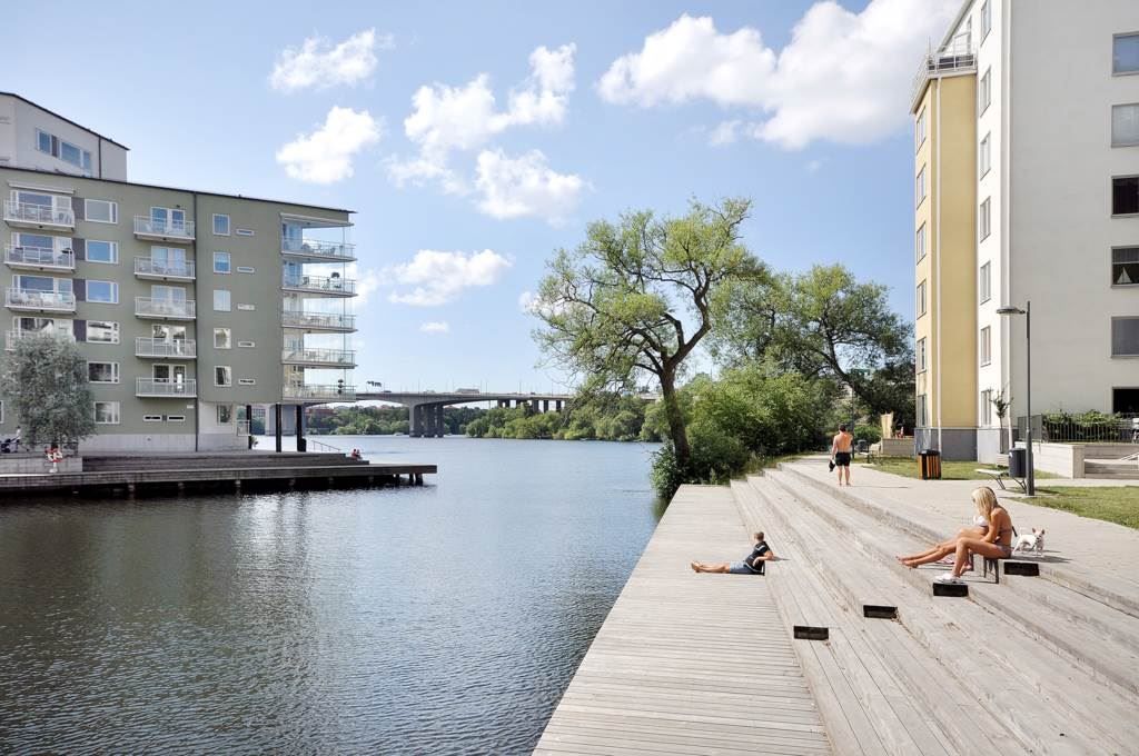 Lågupplöst Lilla Essingen - Luxviken