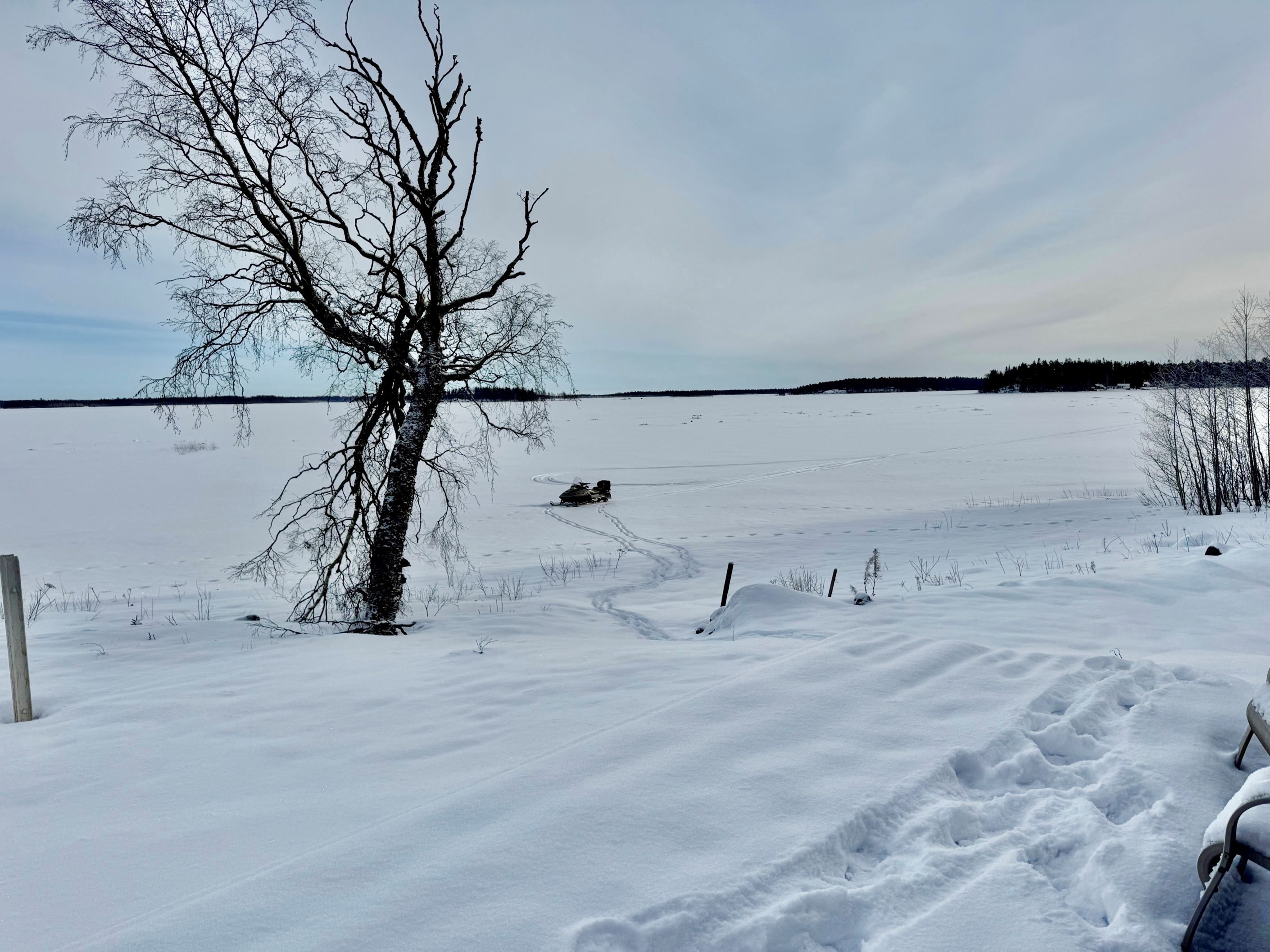 Utsikt över havet från altanen