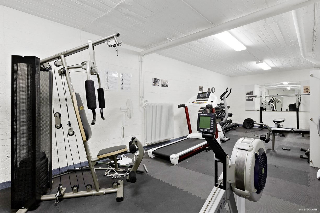 Föreningens gym (bild tagen vid tidigare tillfälle)