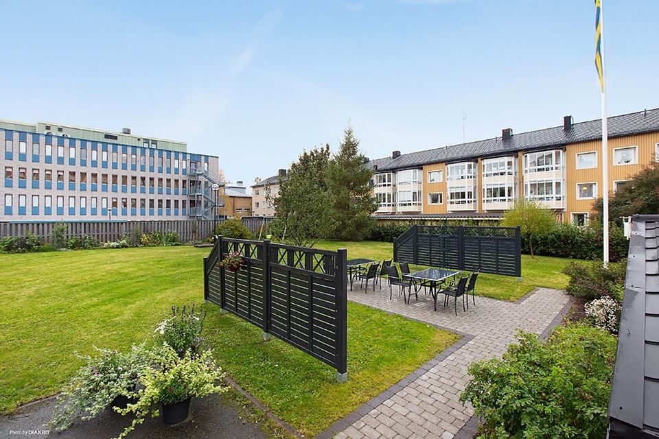 Föreningens fina uteplats på innergården