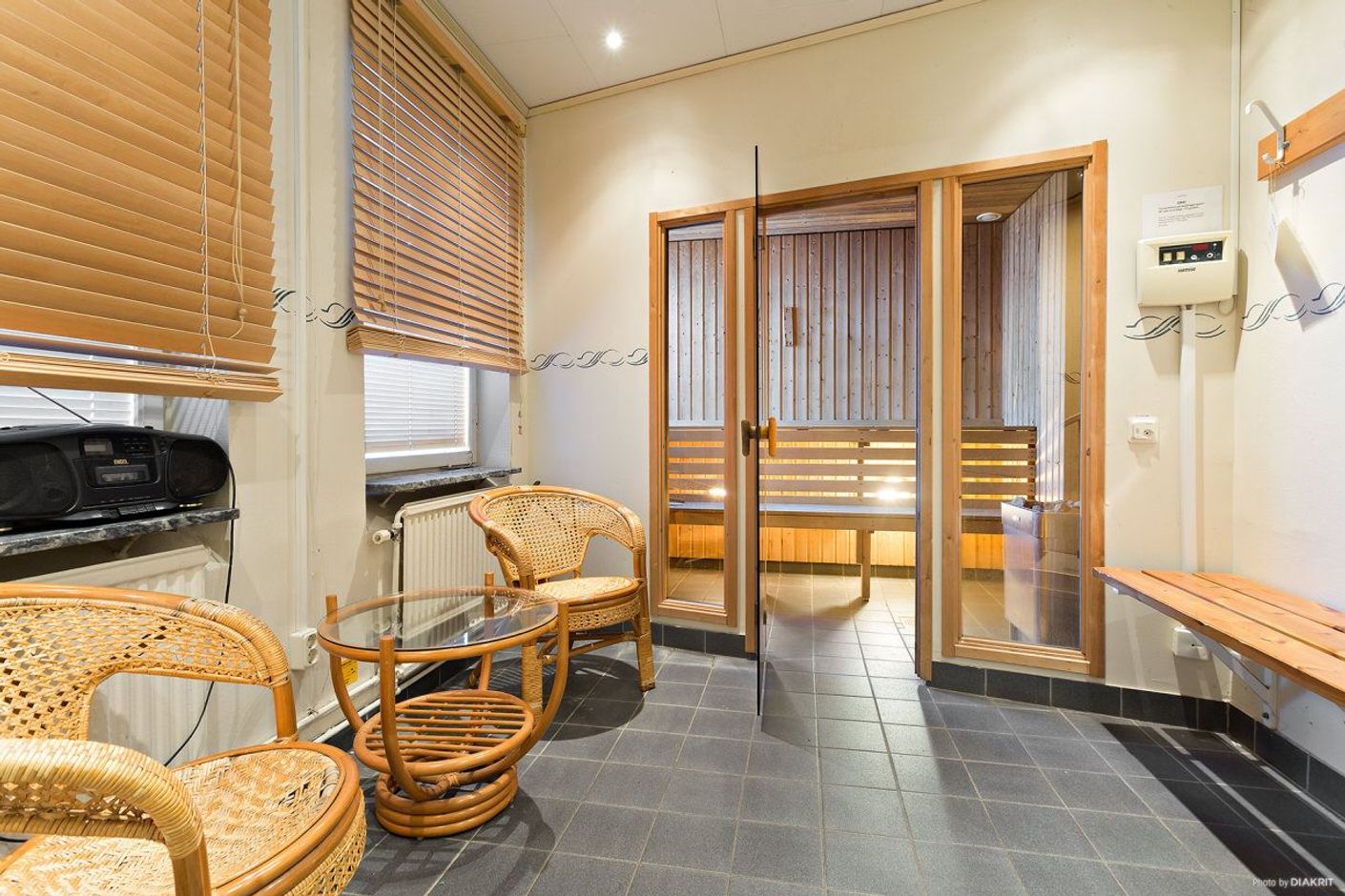 Föreningens fina bastu med relax