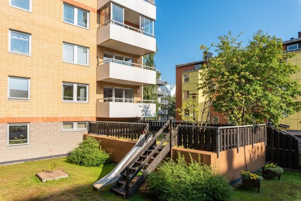 Uteplats på gården.