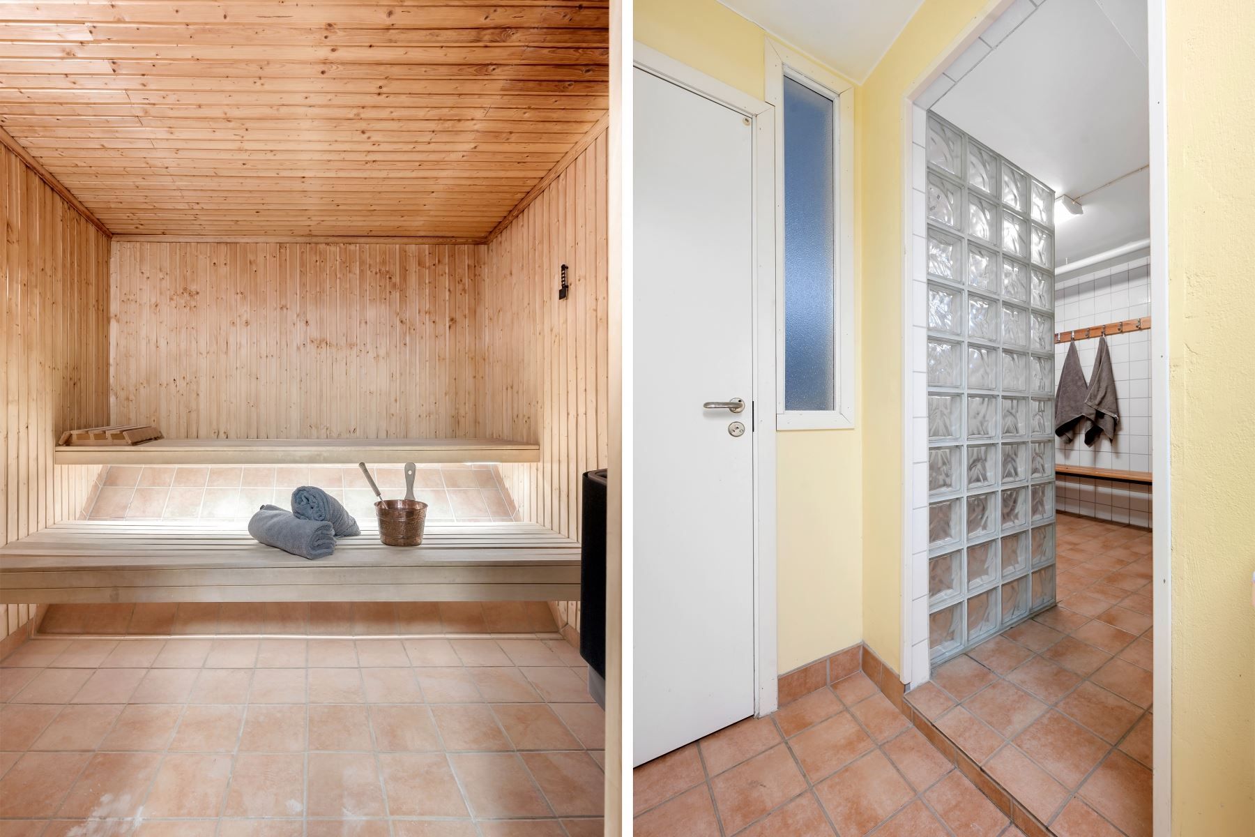 Duschar och bastu