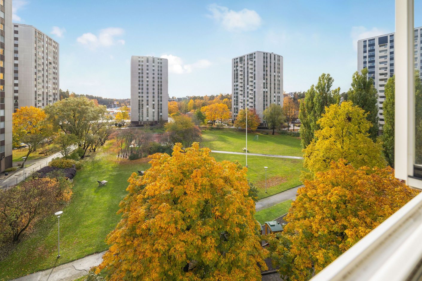 Utsikt över innergård