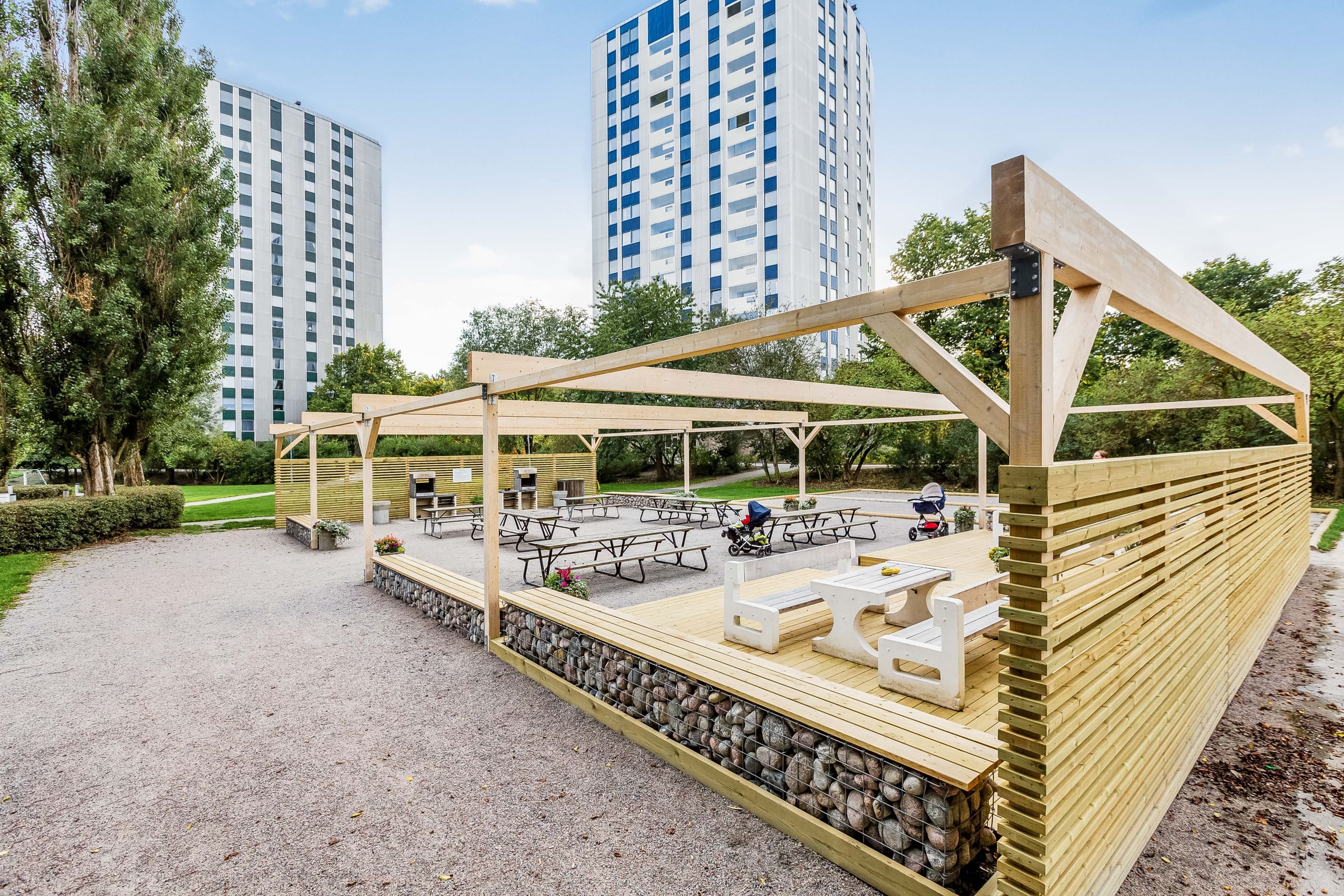 Den nya grillplatsen