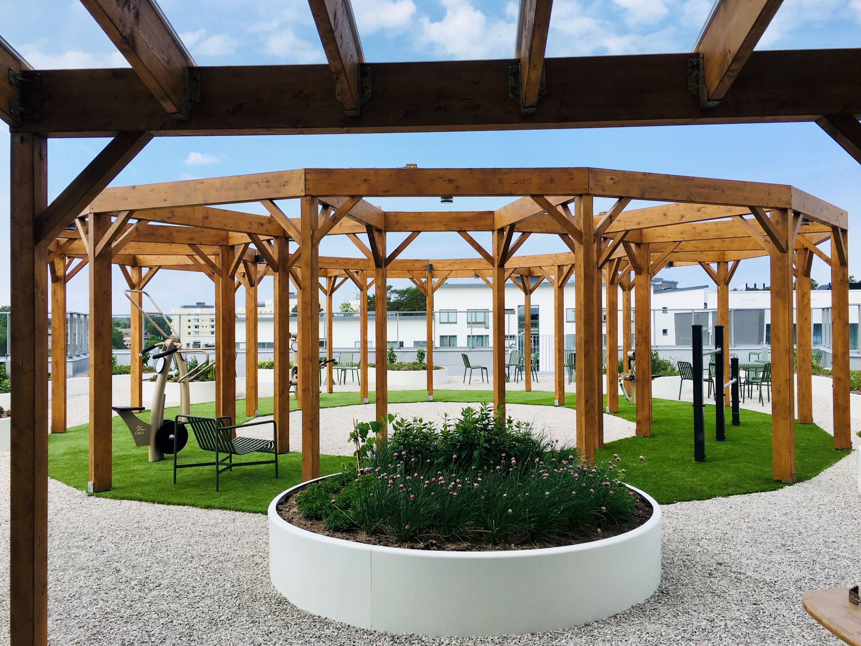 Terrassen sommartid.