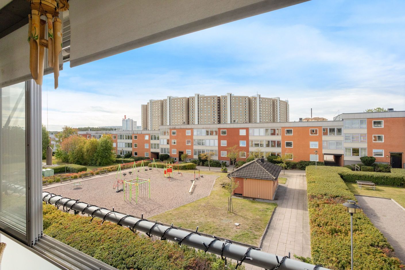 Utsikt över innergård