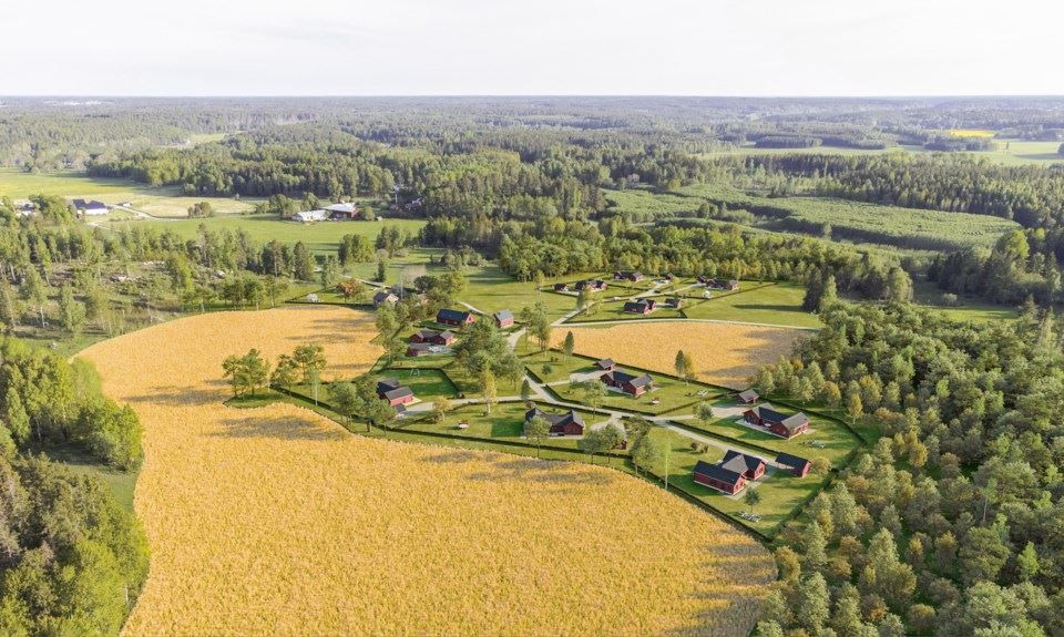 Rendering av området