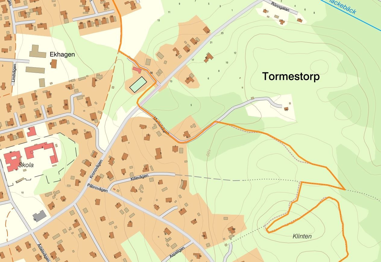 Skåneleden går genom Tormestorp