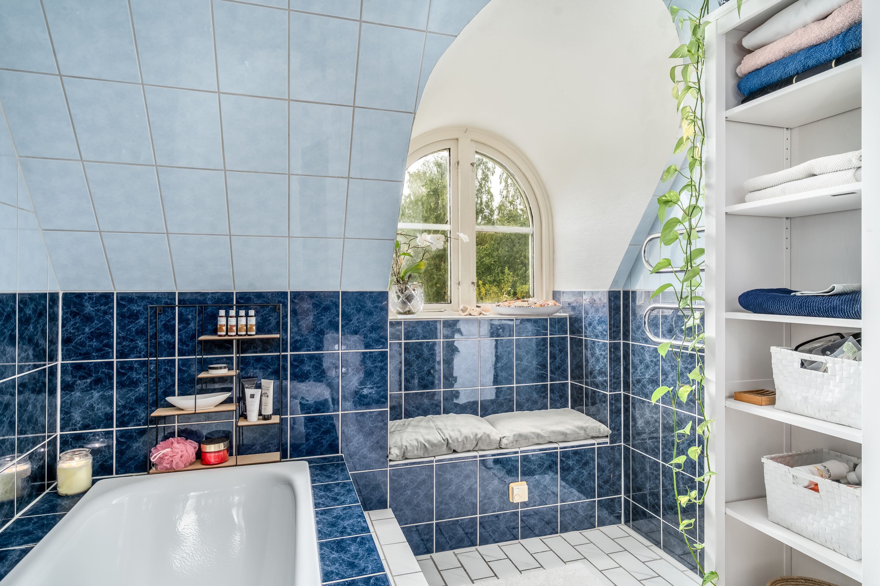 Spa-känsla i badrummet på övre plan