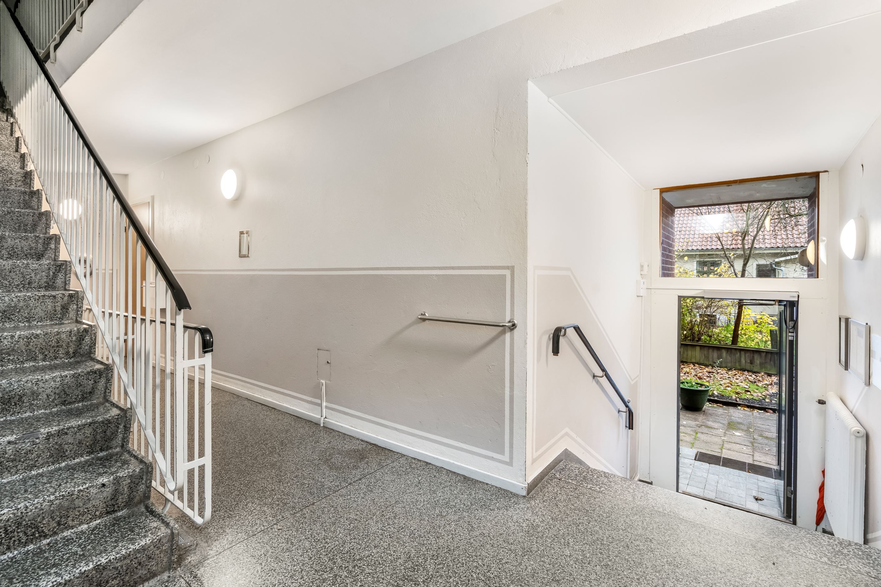 Städat och fint trapphus