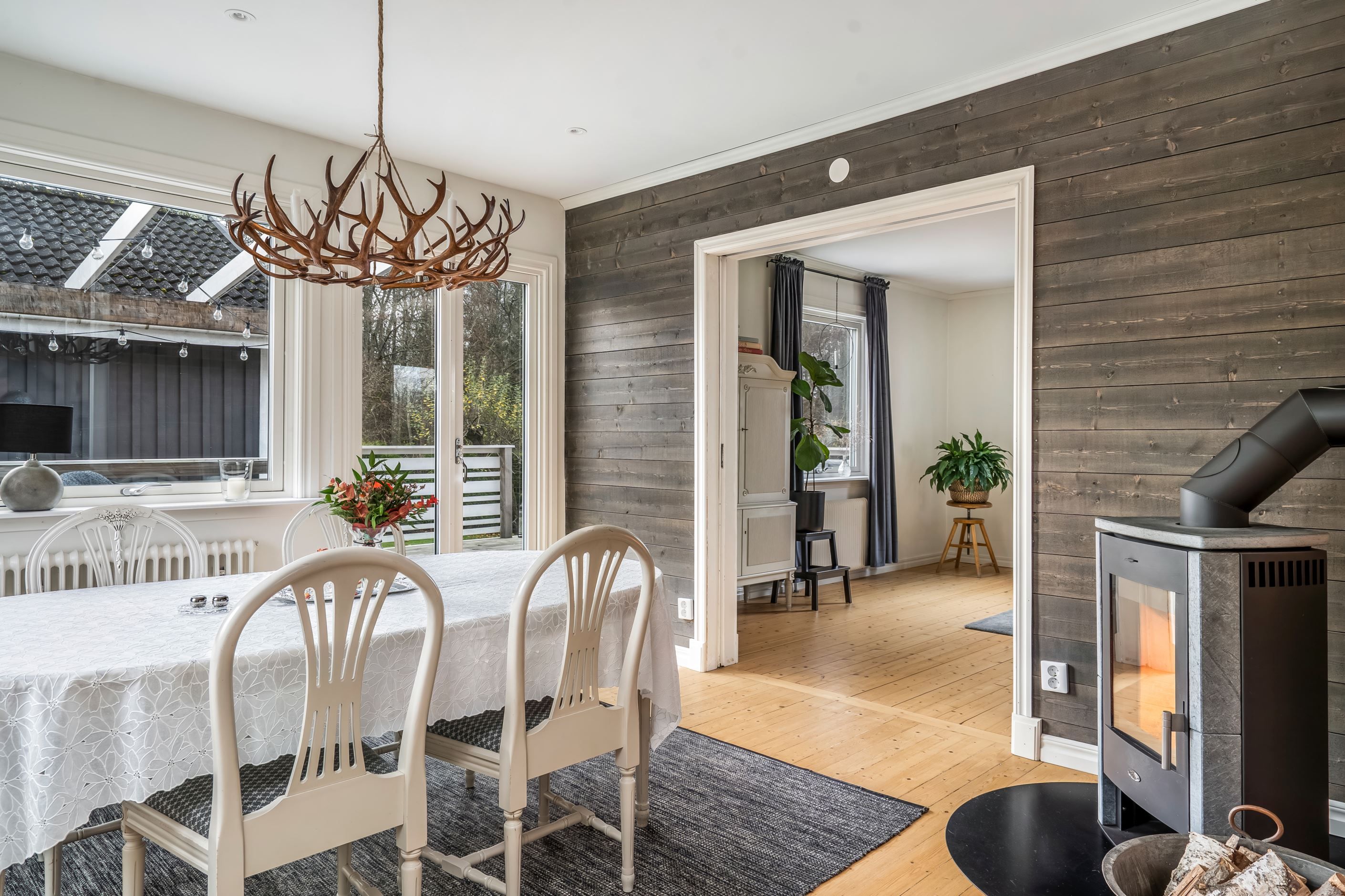 Öppen planlösning på entréplan