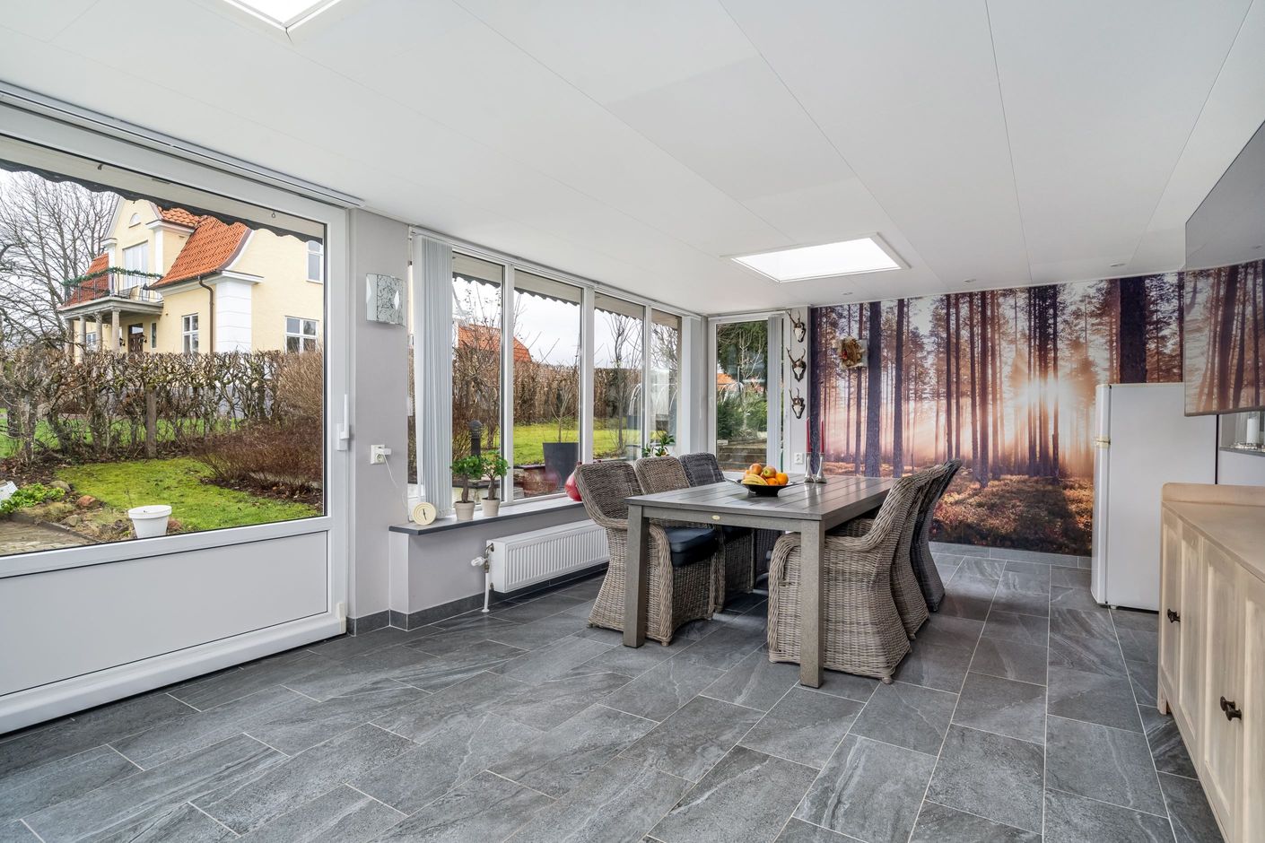 Vinterträdgård med golvvärme