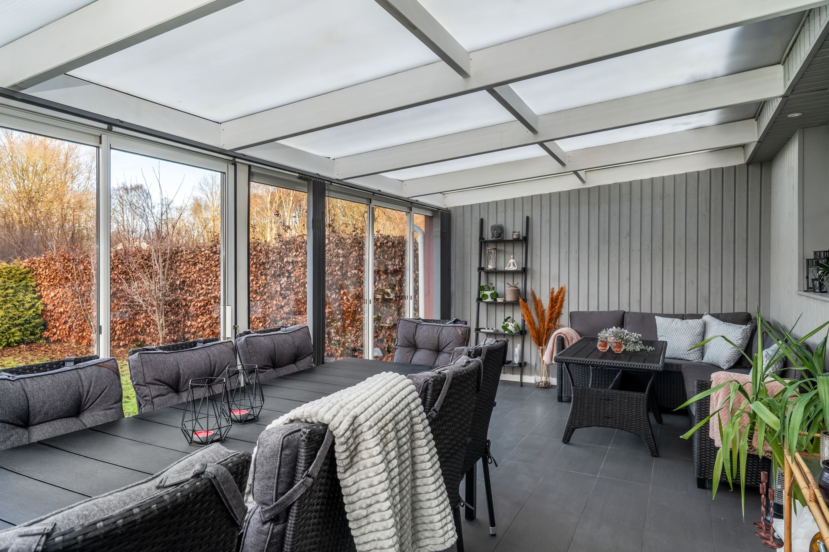 Inglasat uterum i söderläge