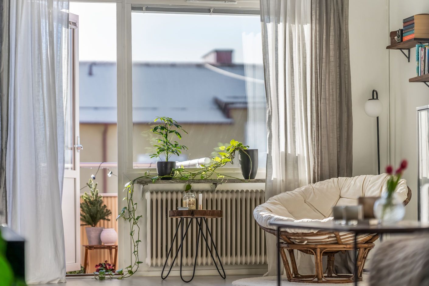 Balkong mot soligt söderläge