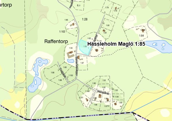 Skärmklipp från Lantmäteriets karta