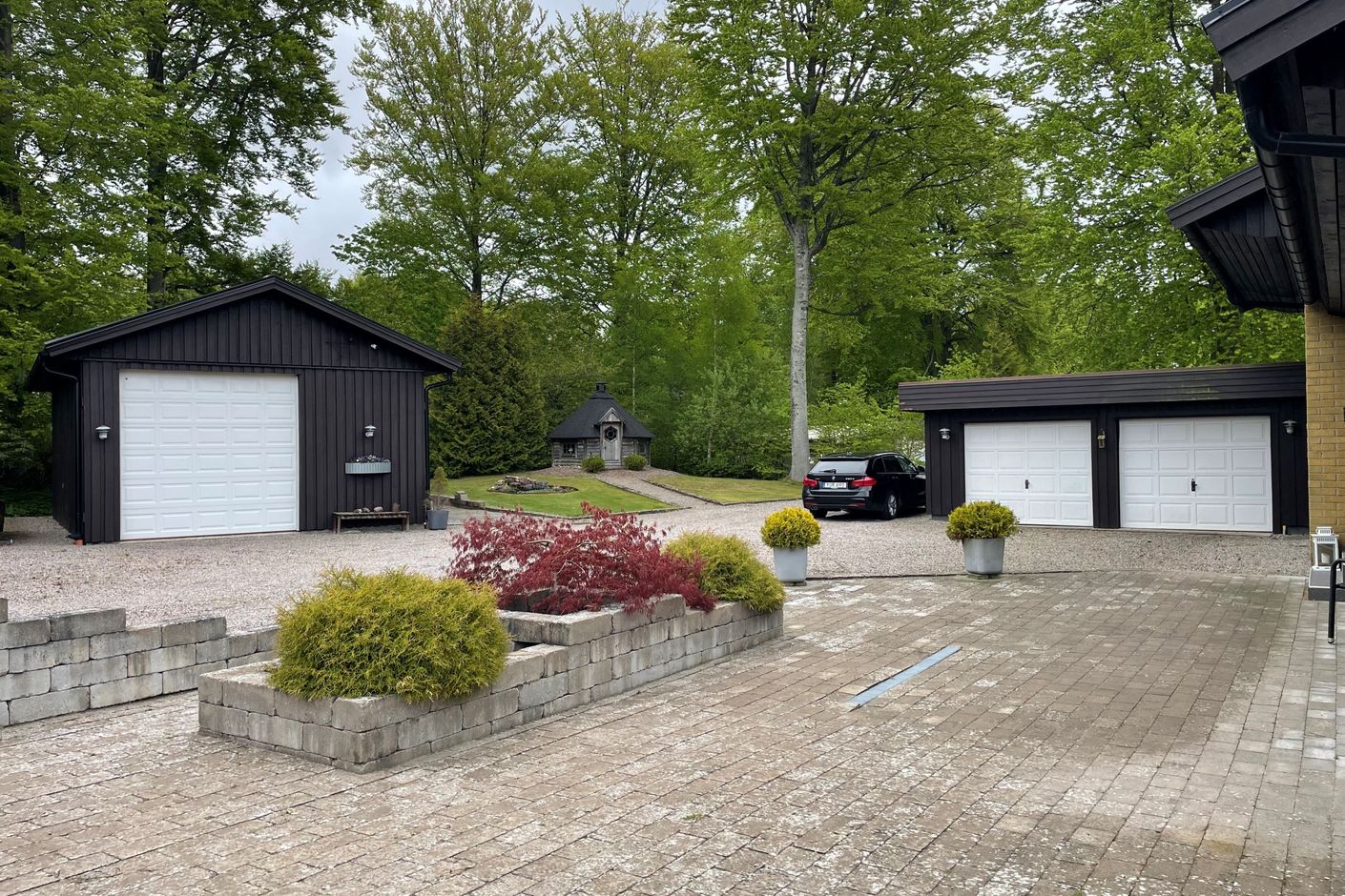 Stora garagemöjligheter