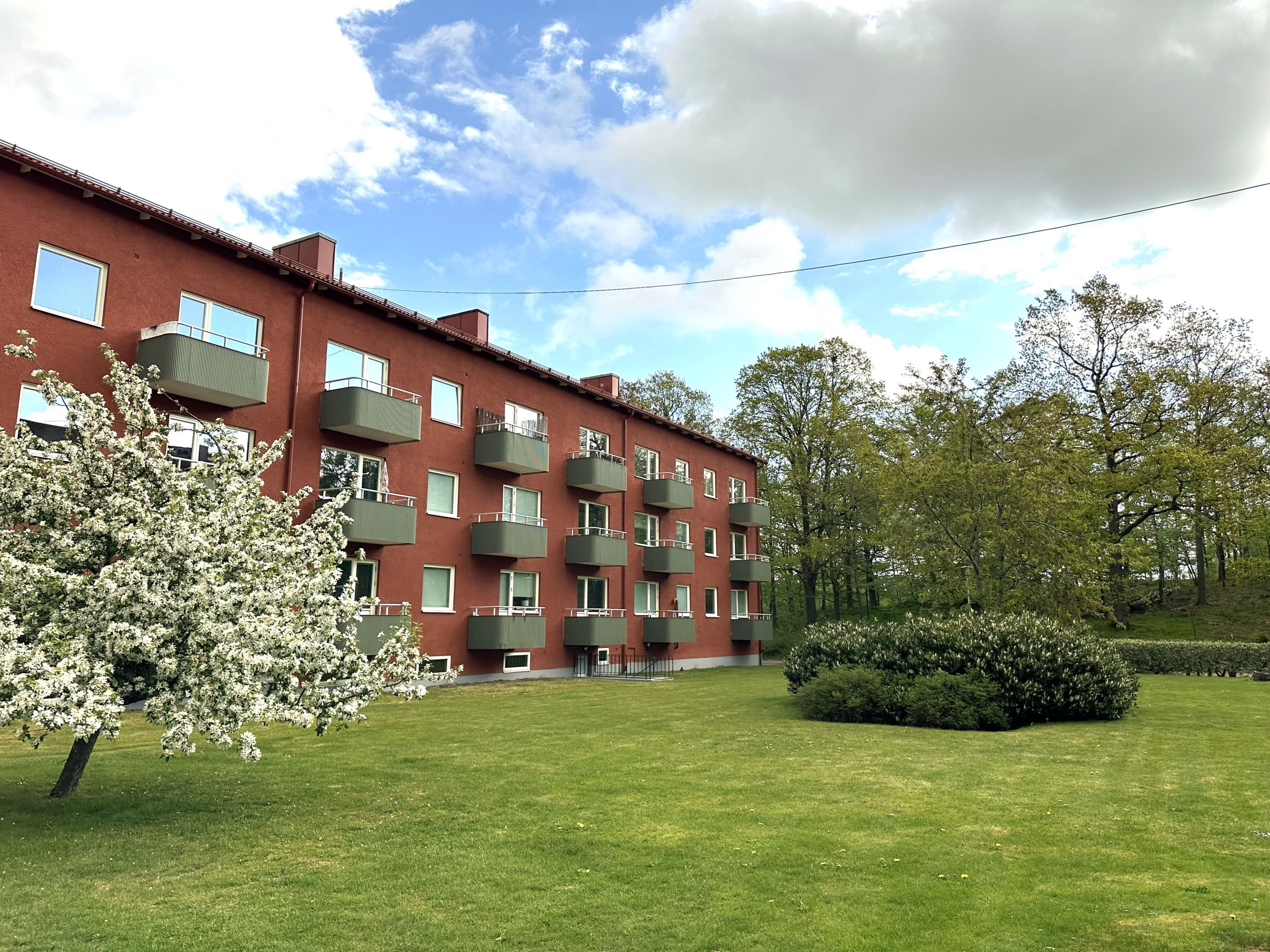Balkonger i härligt söderläge