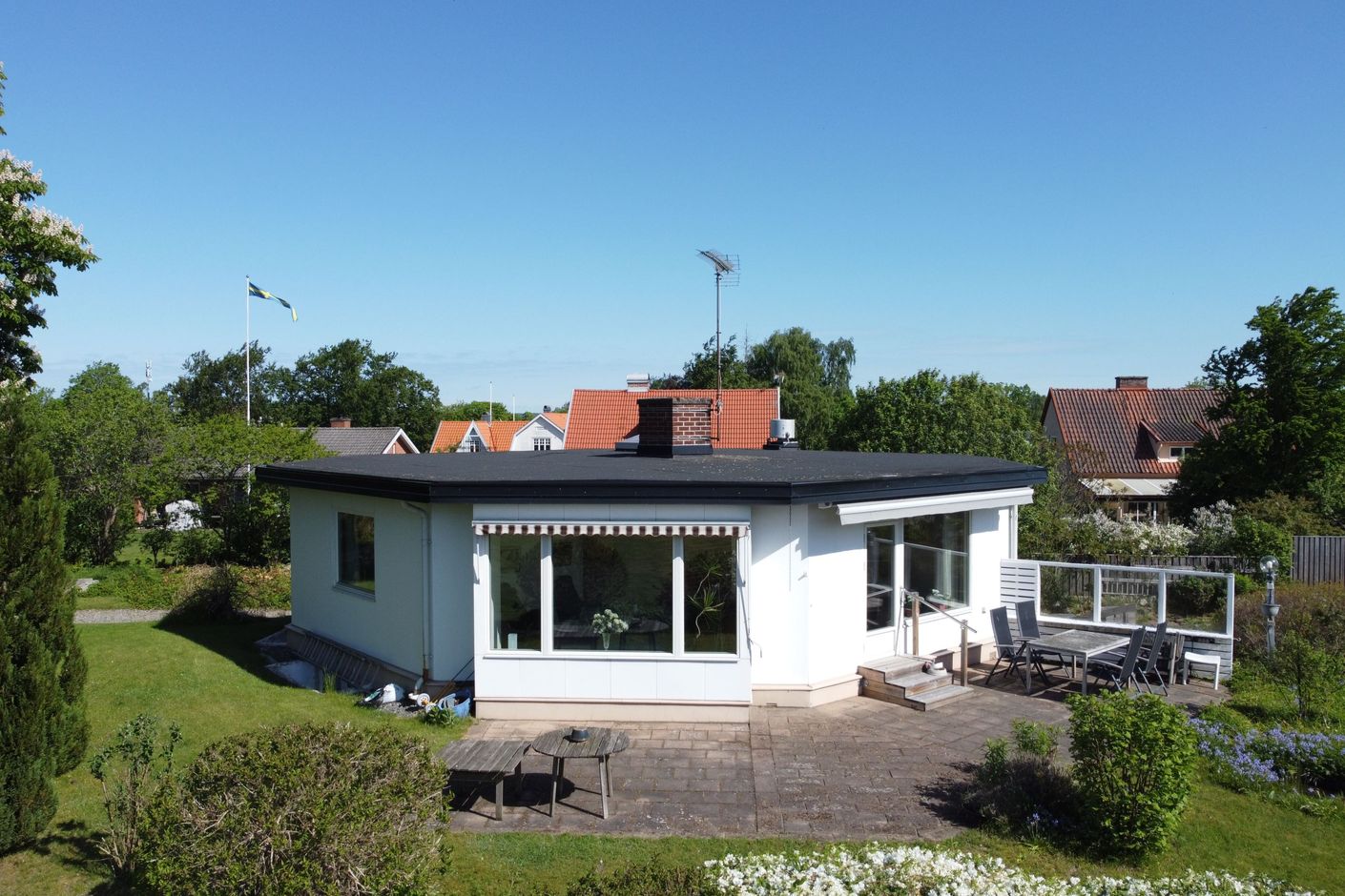 Unikt hus med sin åttakantiga form