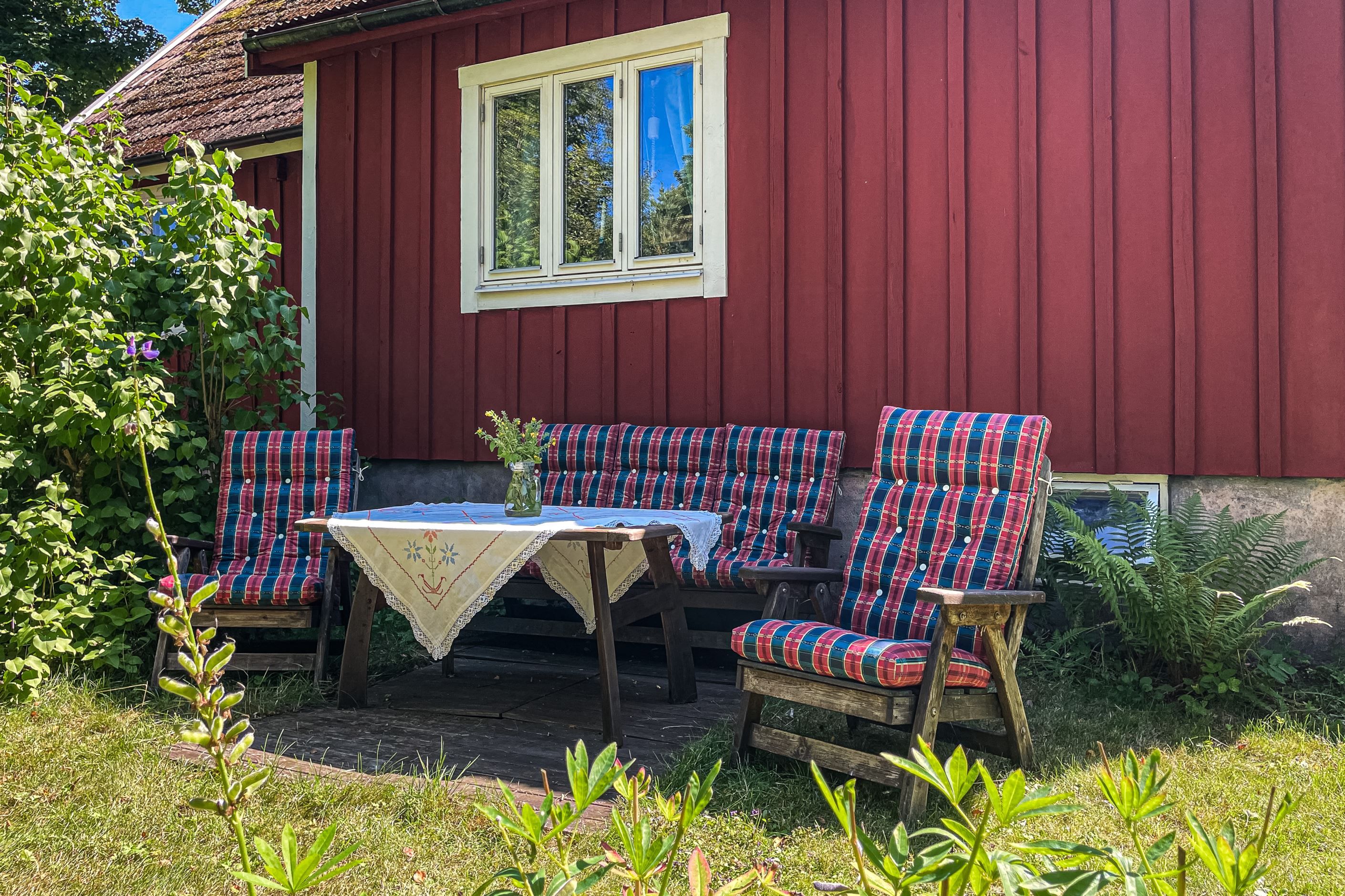 Koppla av i skuggan en varm sommardag