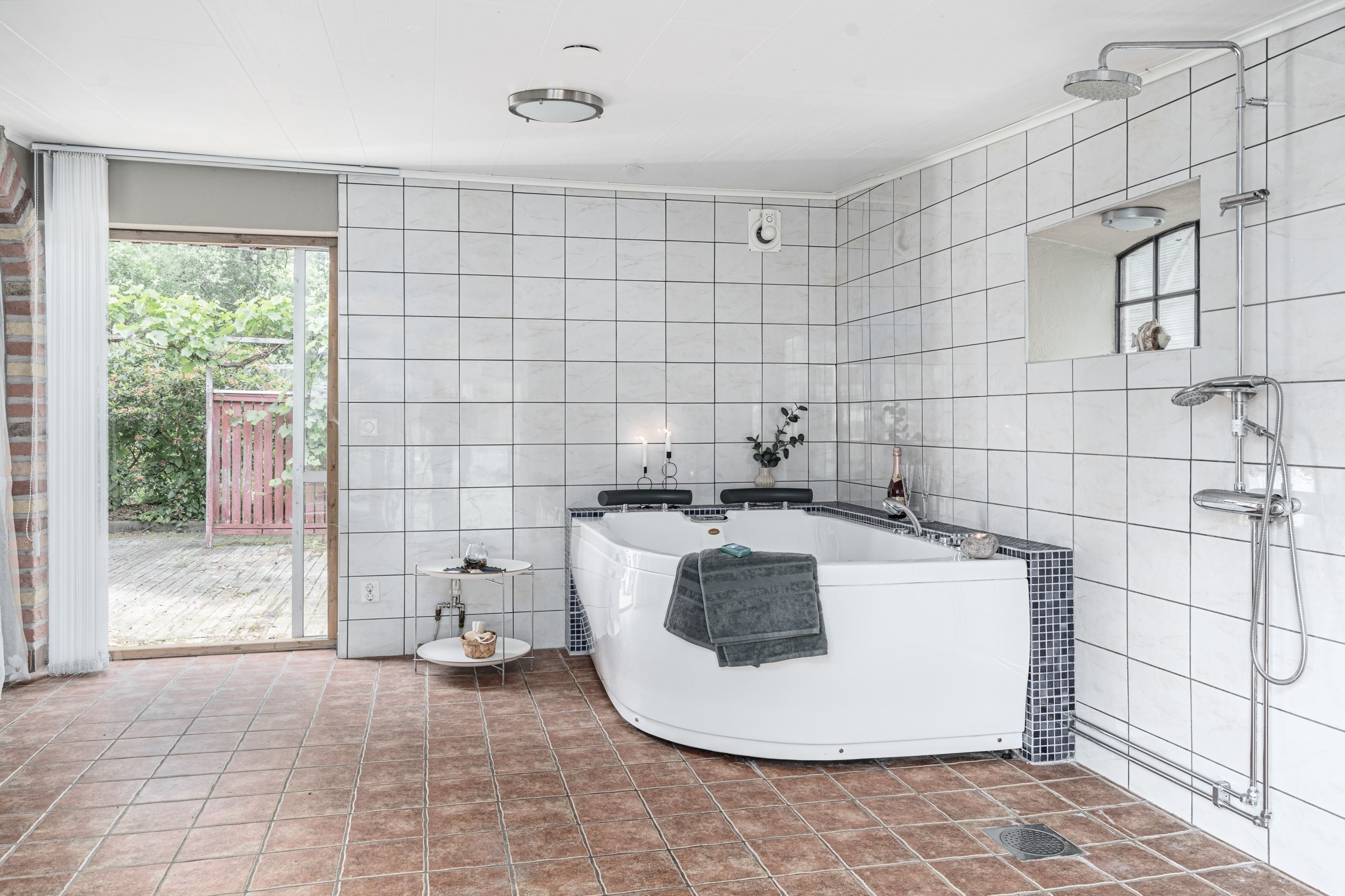 Eget spa i anslutning till huset