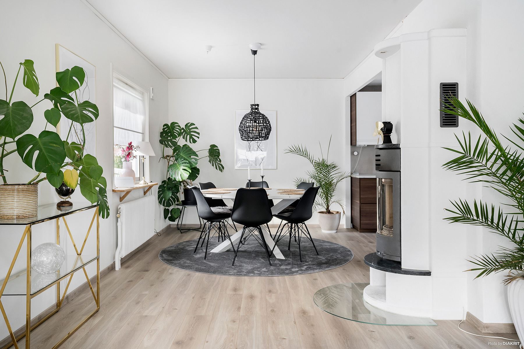 Matplats intill kök