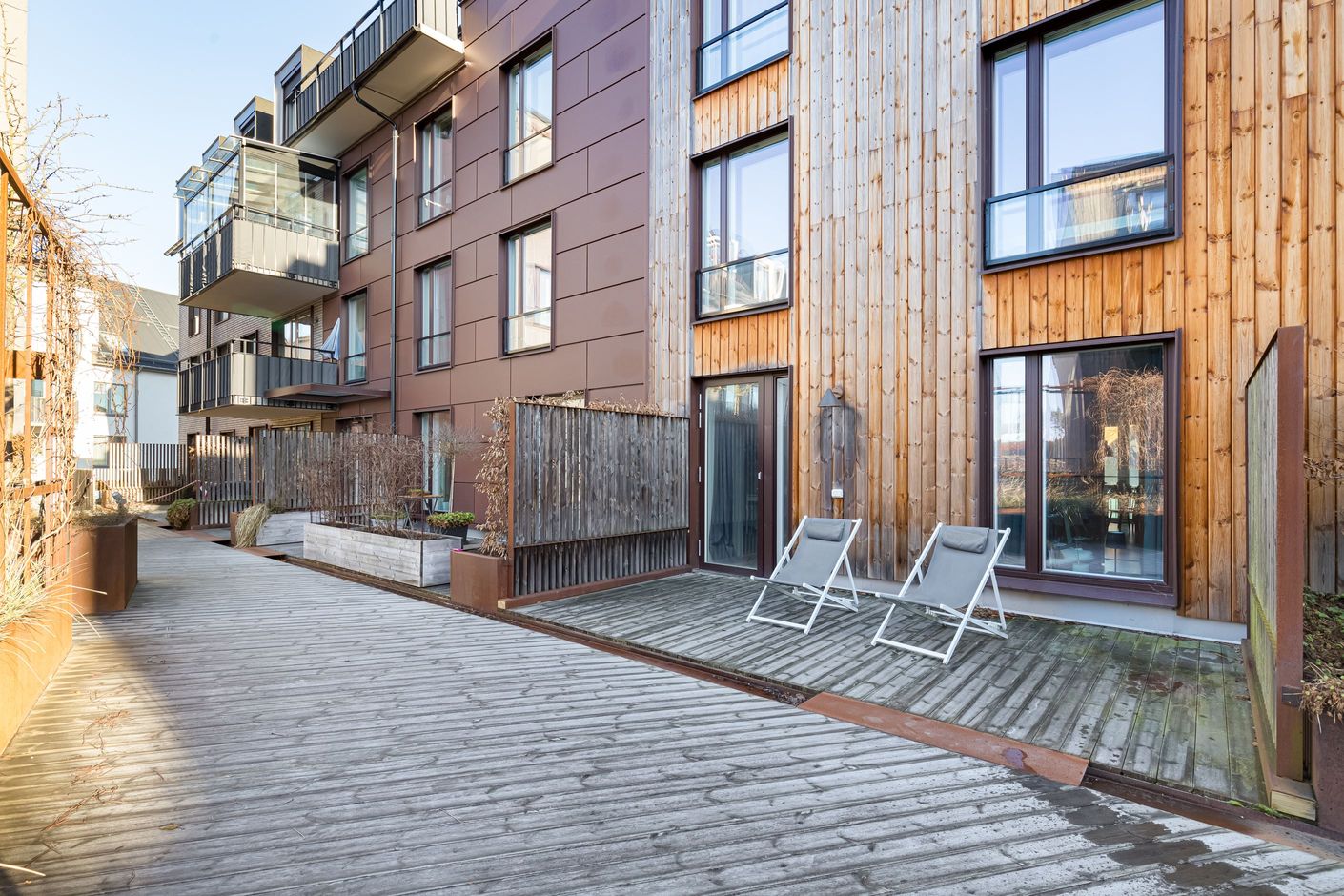 Uteplats mot innergård