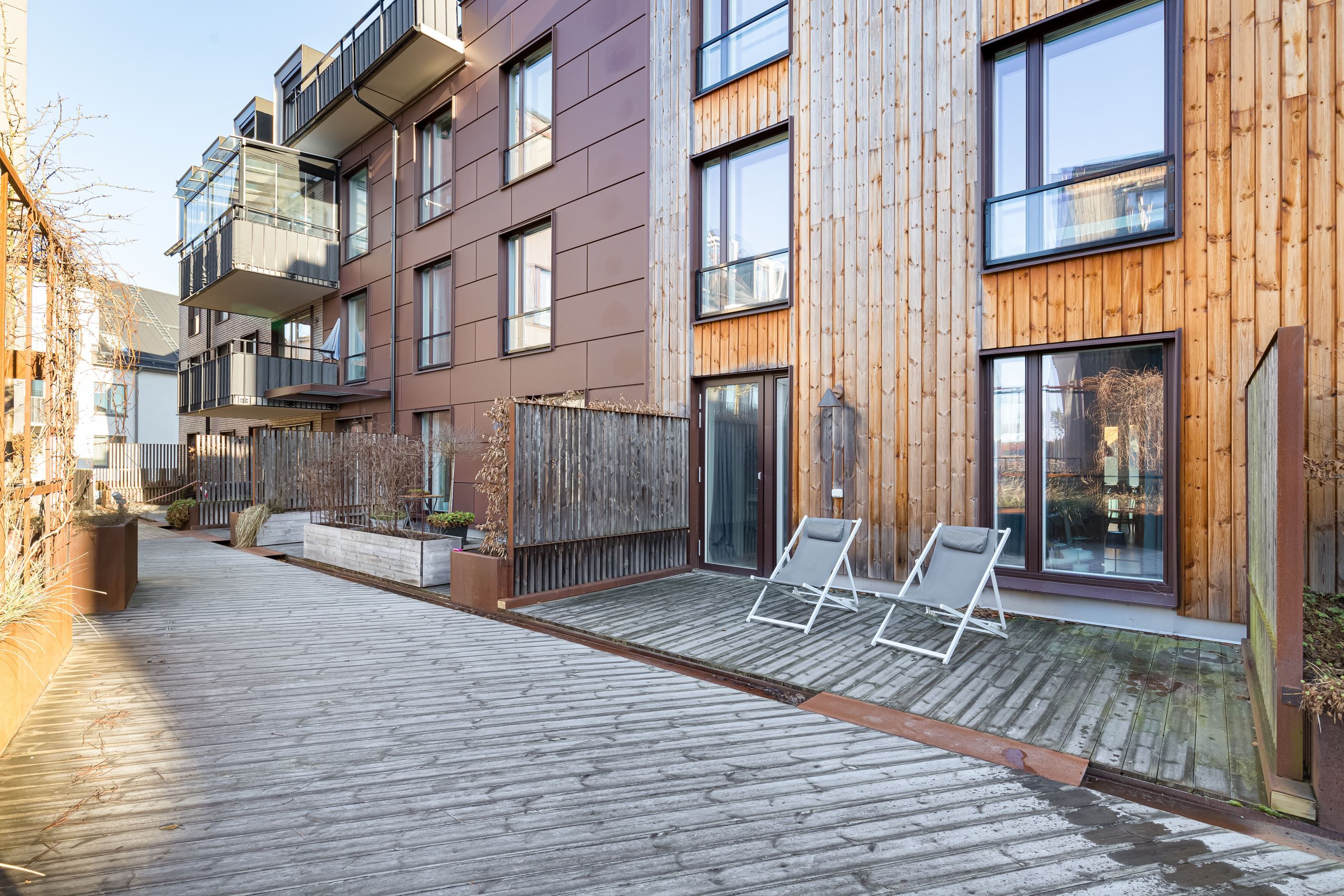 Uteplats mot innergård