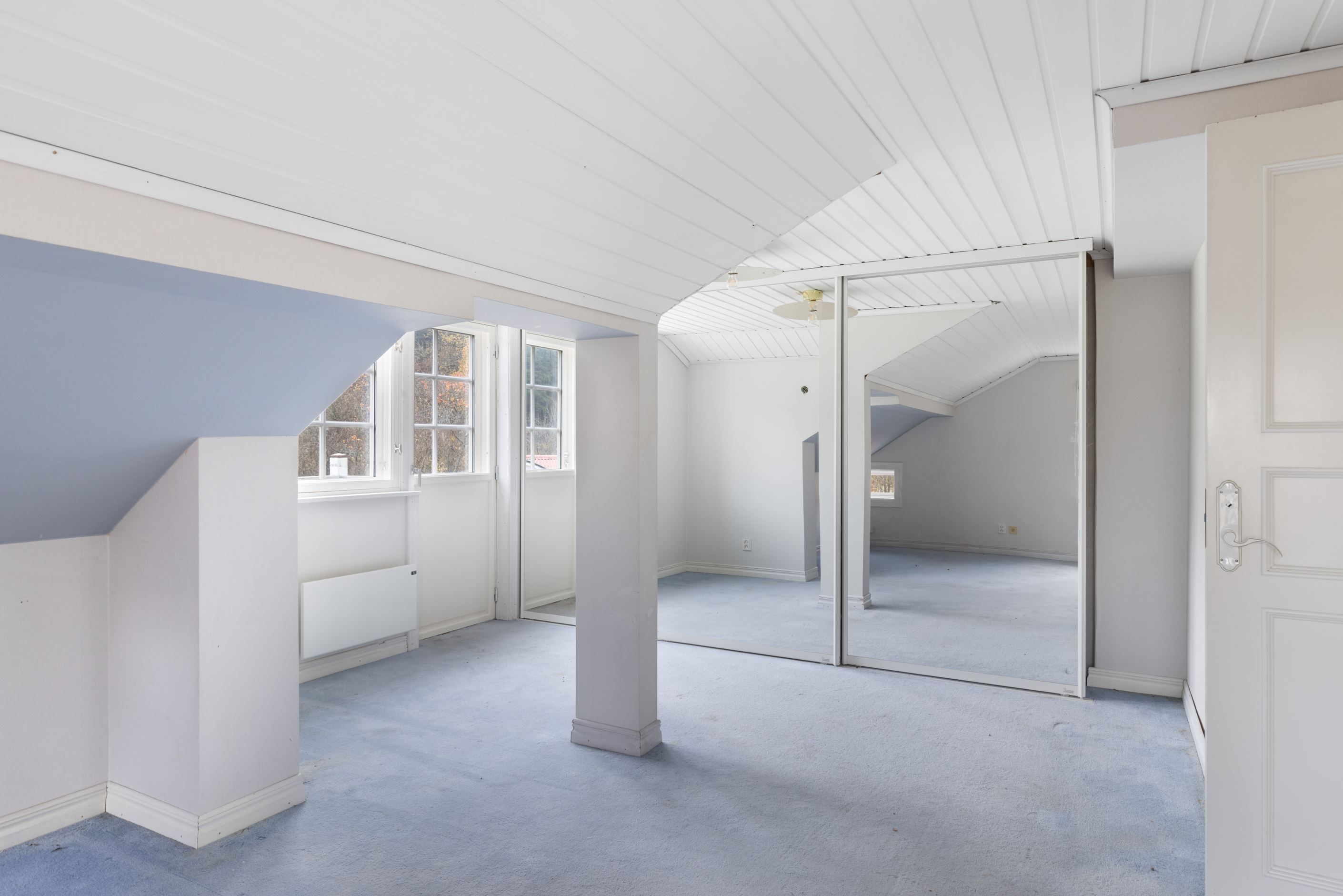 Rymligt sovrum med bra förvaring