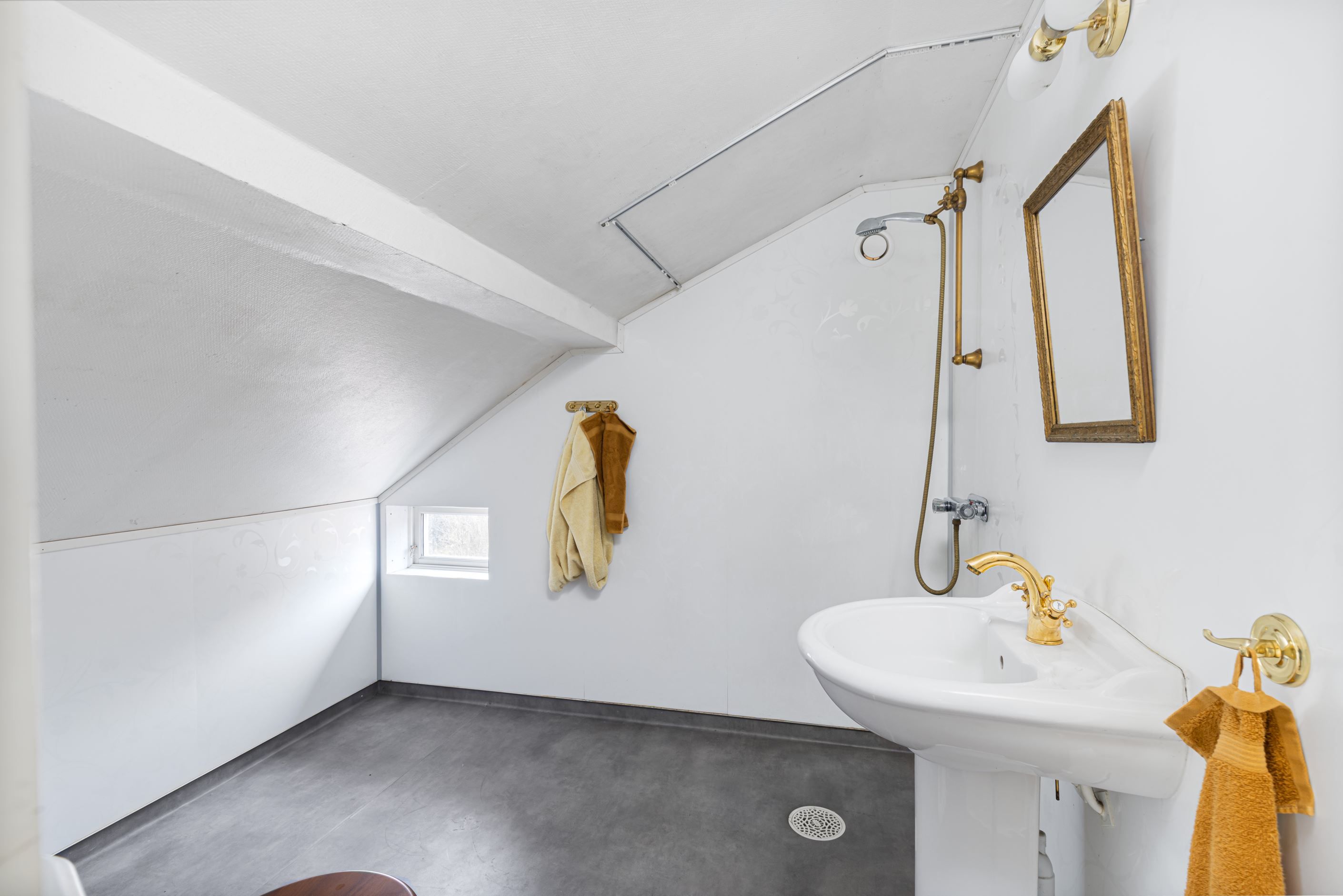 Duschrum på övre plan