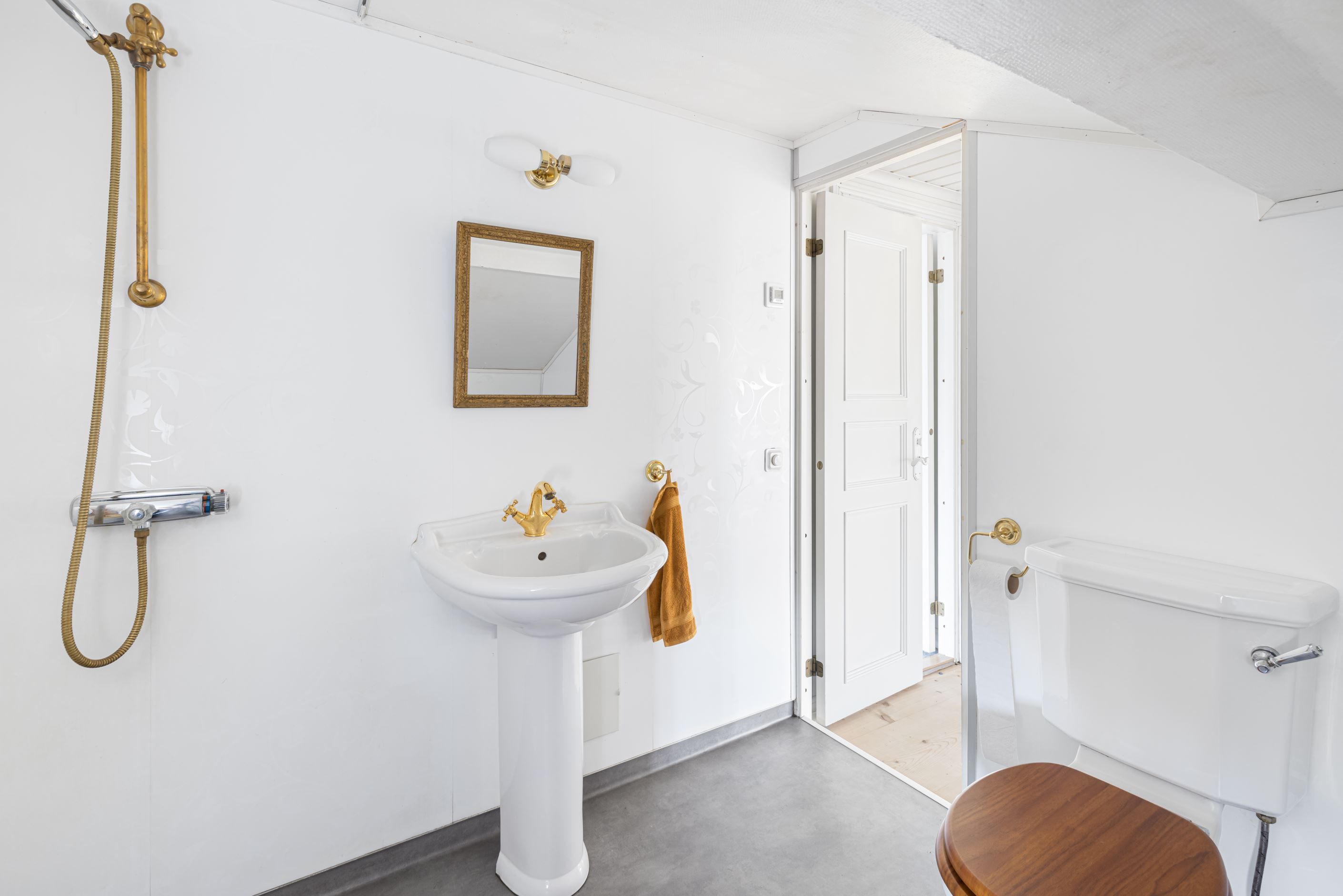 Duschrum på övre plan