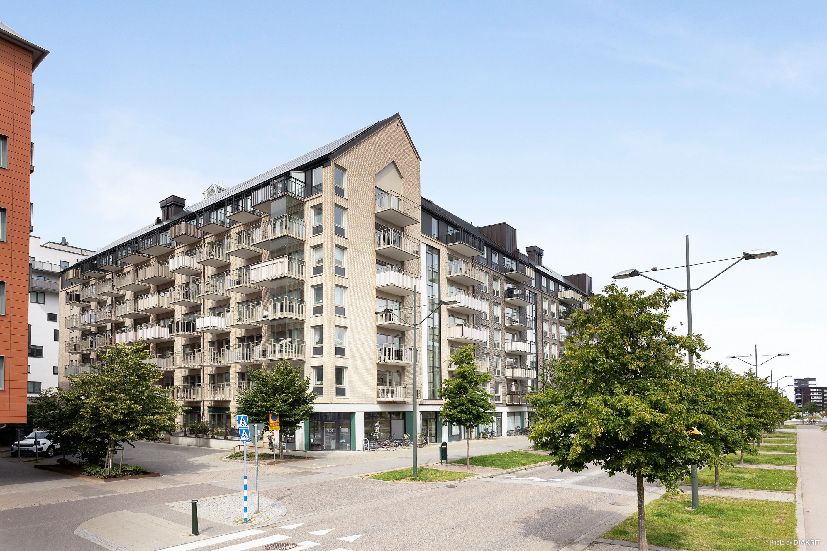 Hörnläge överst i huset
