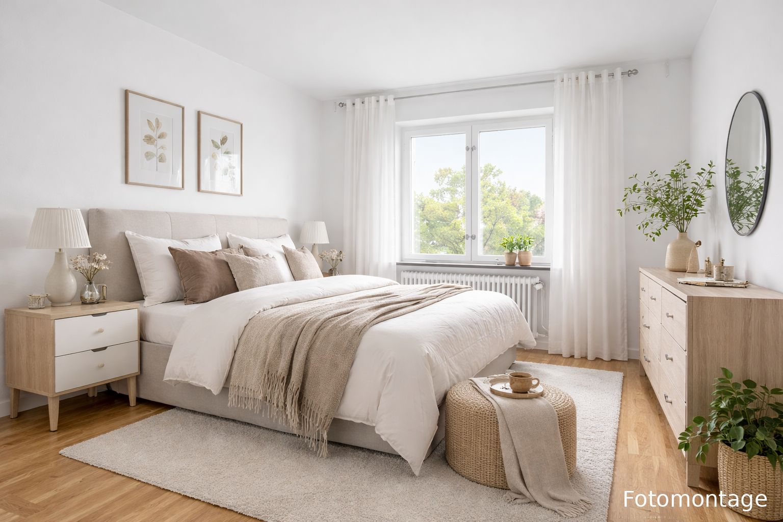 bedroom fotomontage