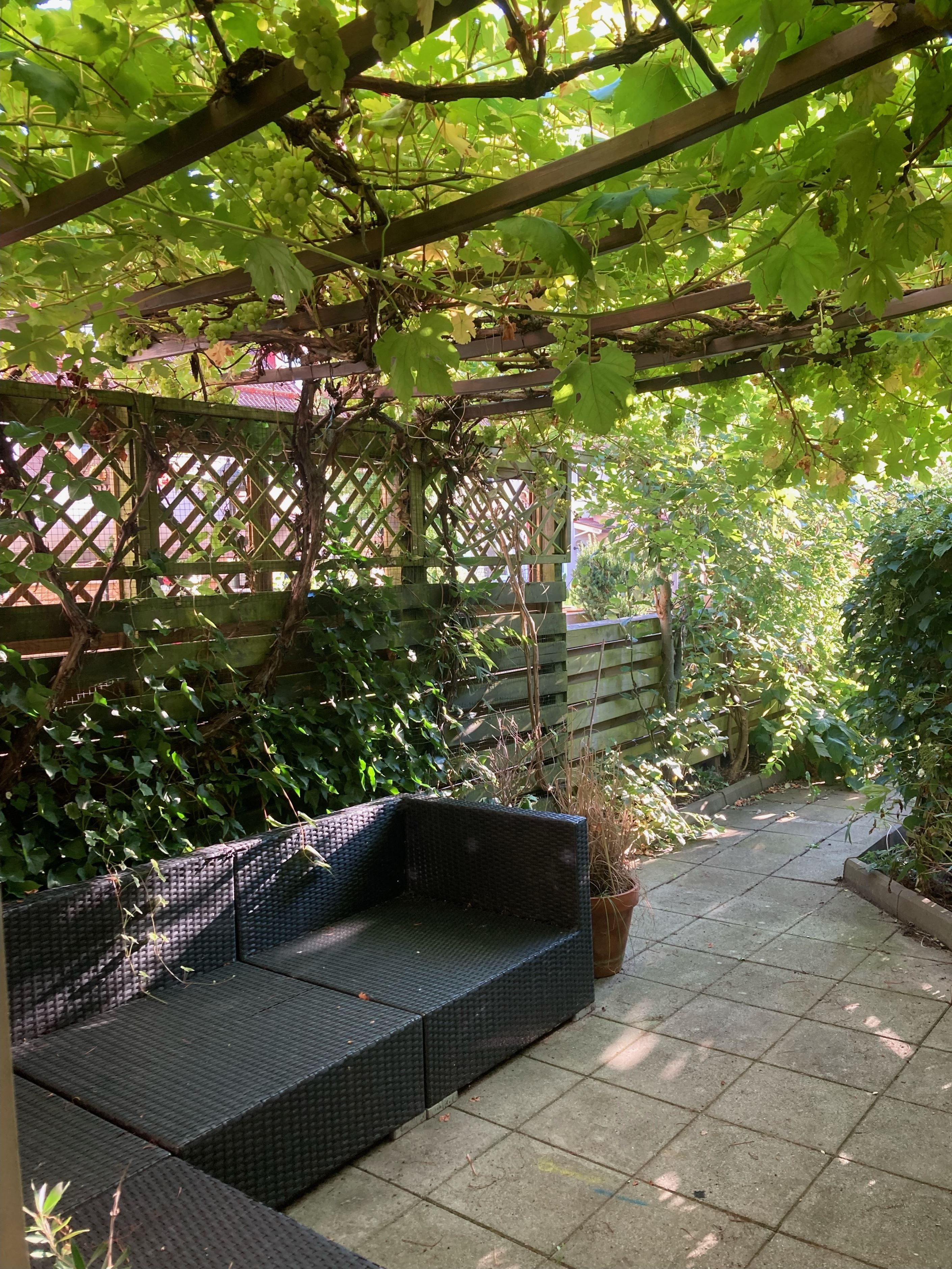 Uteplats sommaren. Säljarens bild