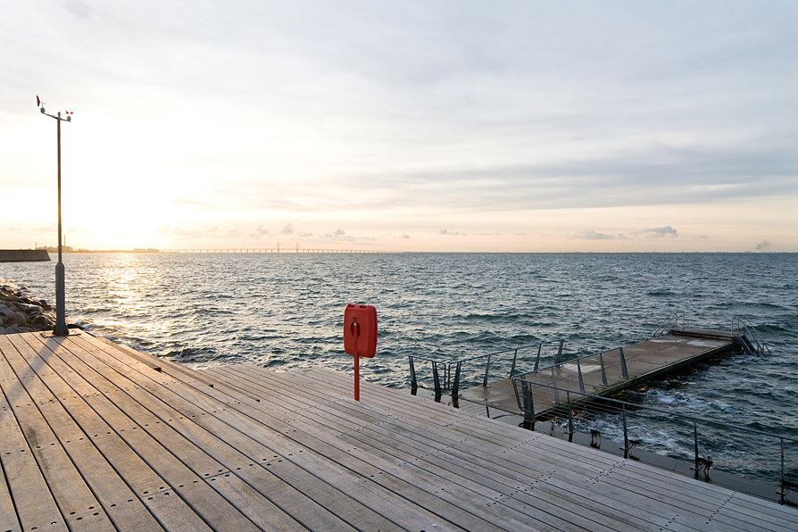 Badbryggor i Västra Hamnen