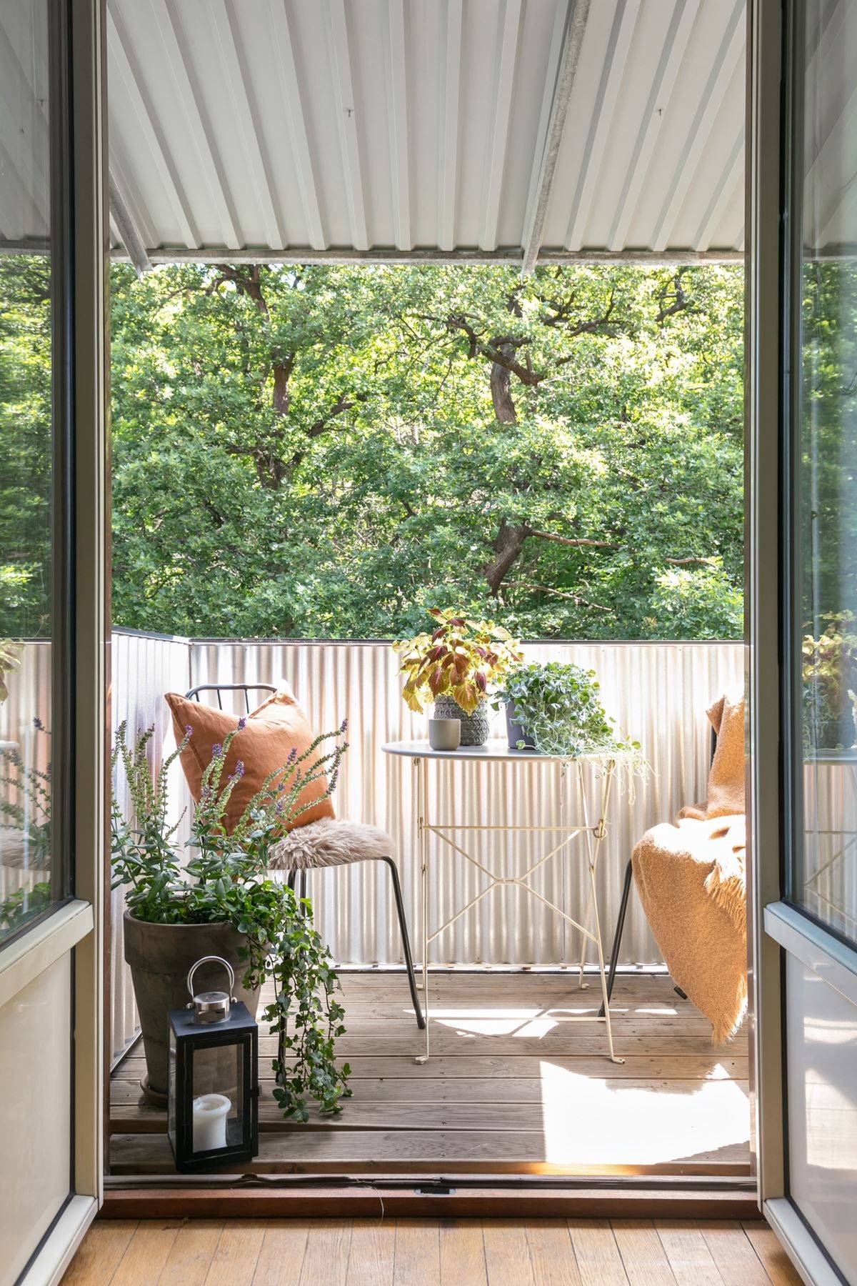 Öppna upp och njut av morgonkaffet i denna underbara miljön!