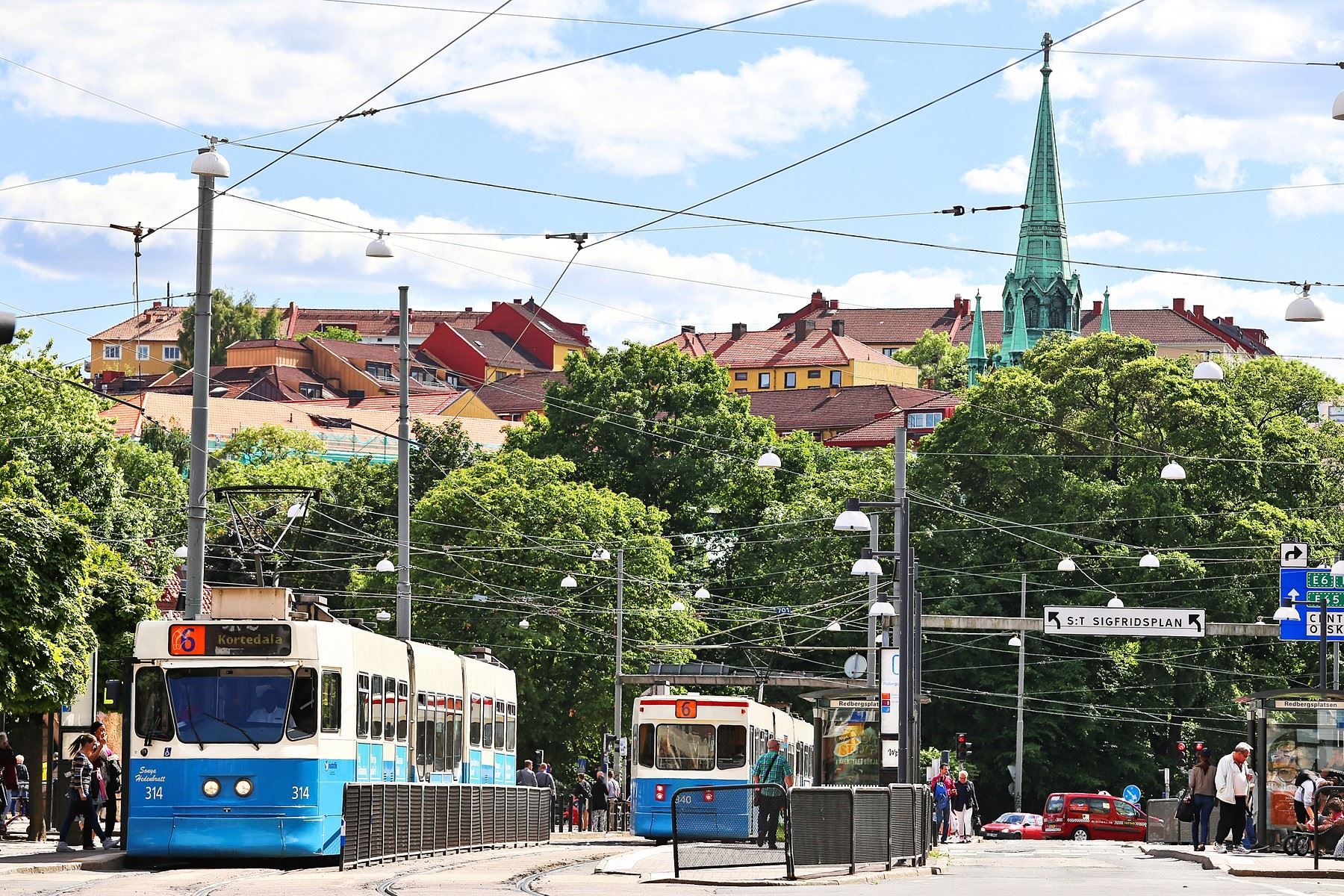 Nära till knutpunkten Redbergsplatsen