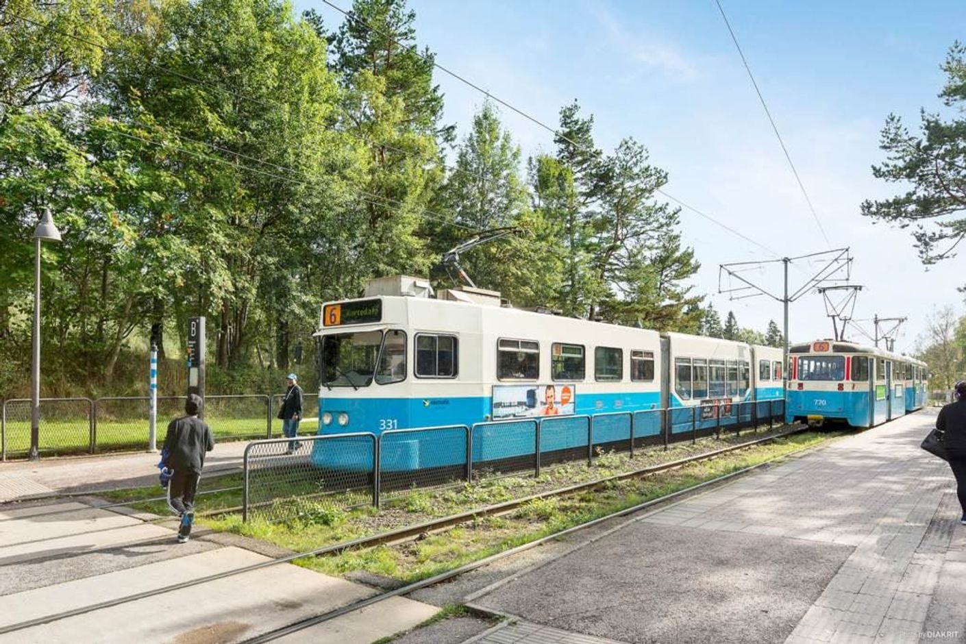 Lågupplöst Spårvagnen tar dig till centrum på ca 20 minuter