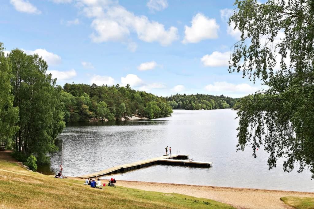 Lågupplöst Promenadavstånd till Delsjöns badplats