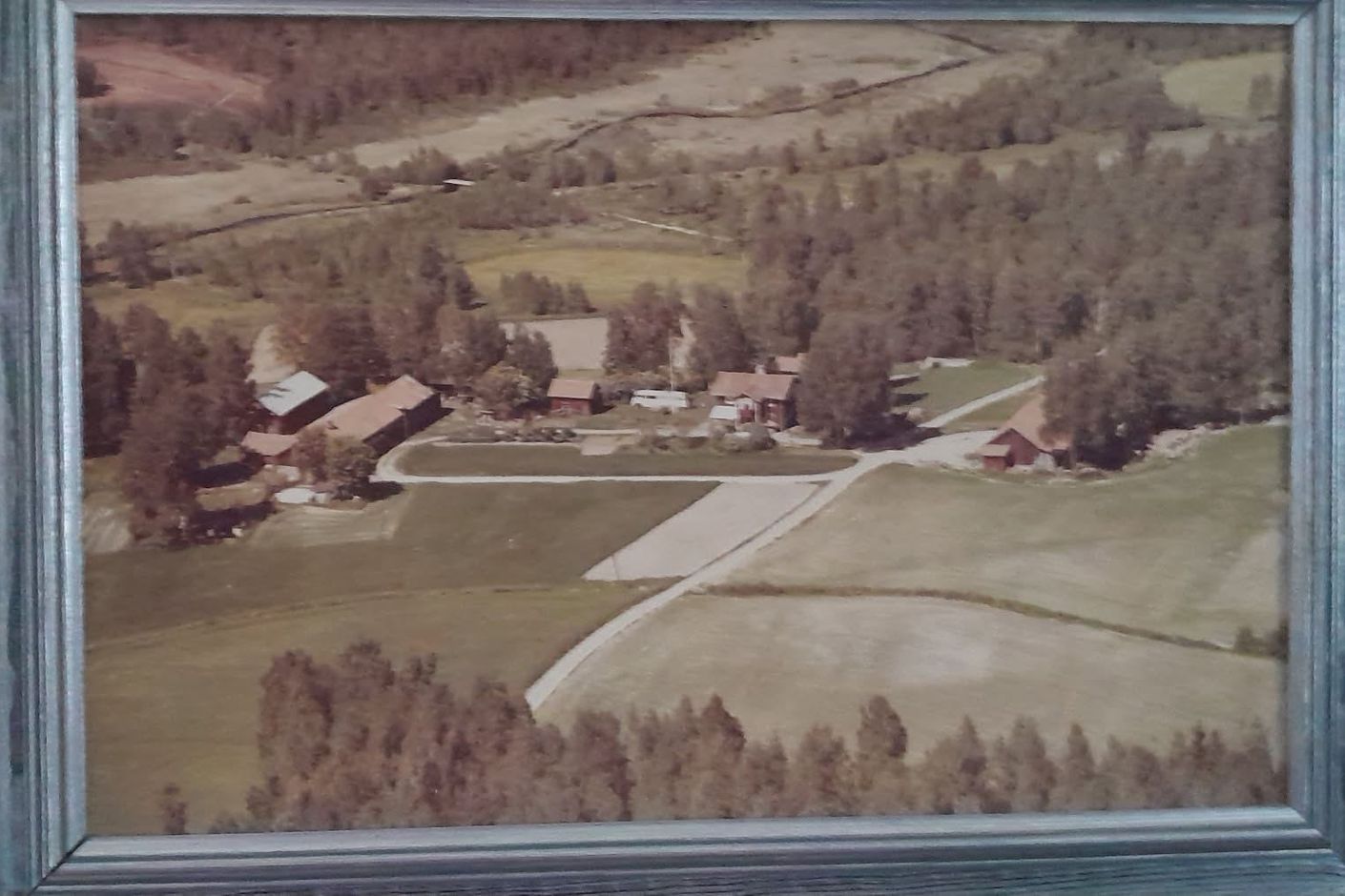 Gammal bild över gården