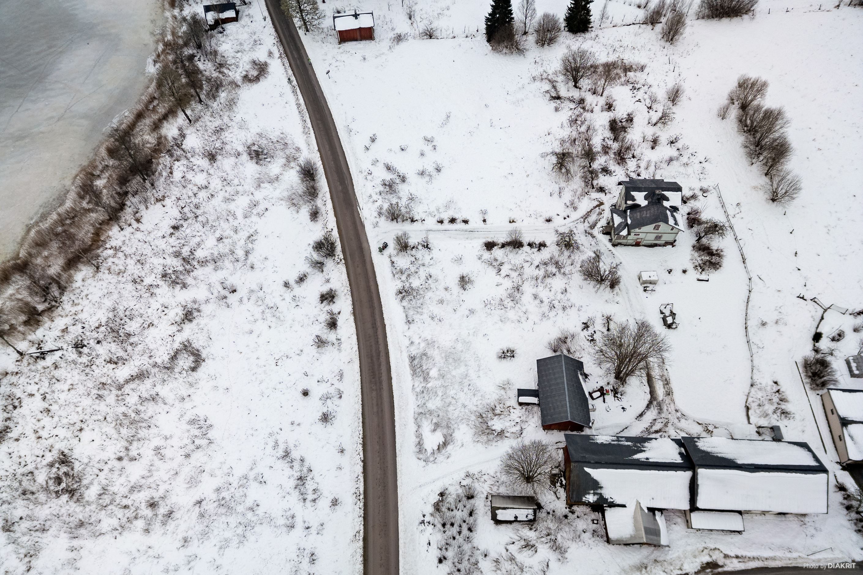 Drönarbild på hela gården
