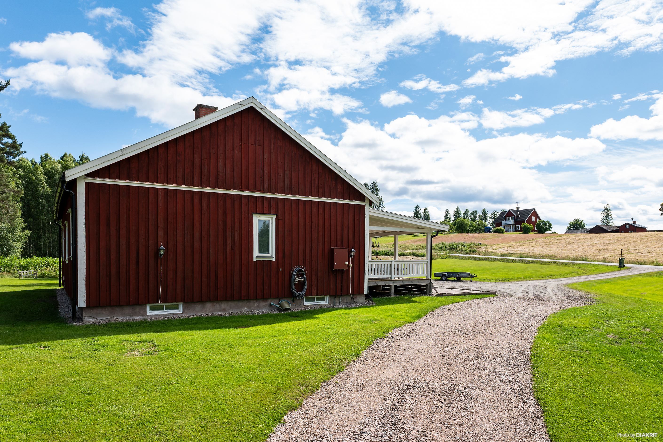 Husets norra sidan