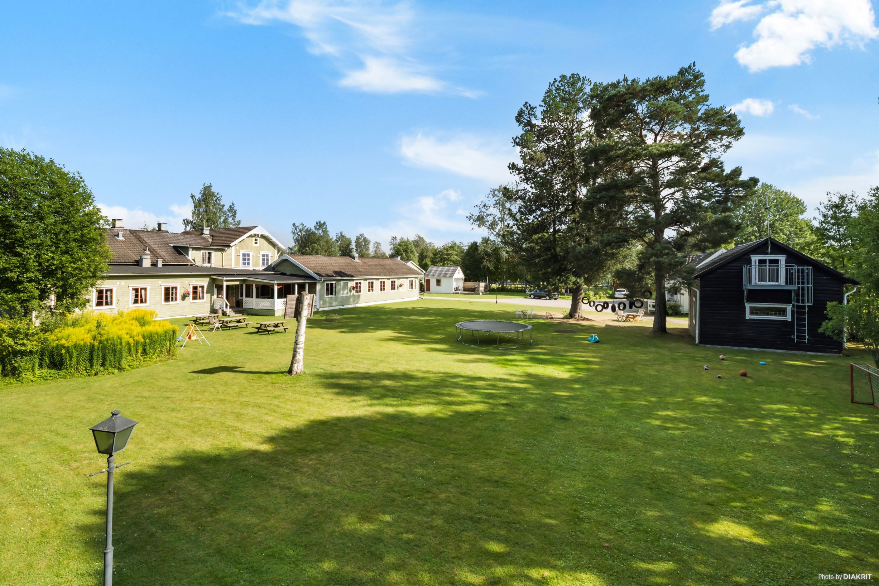 Trädgården på baksidan